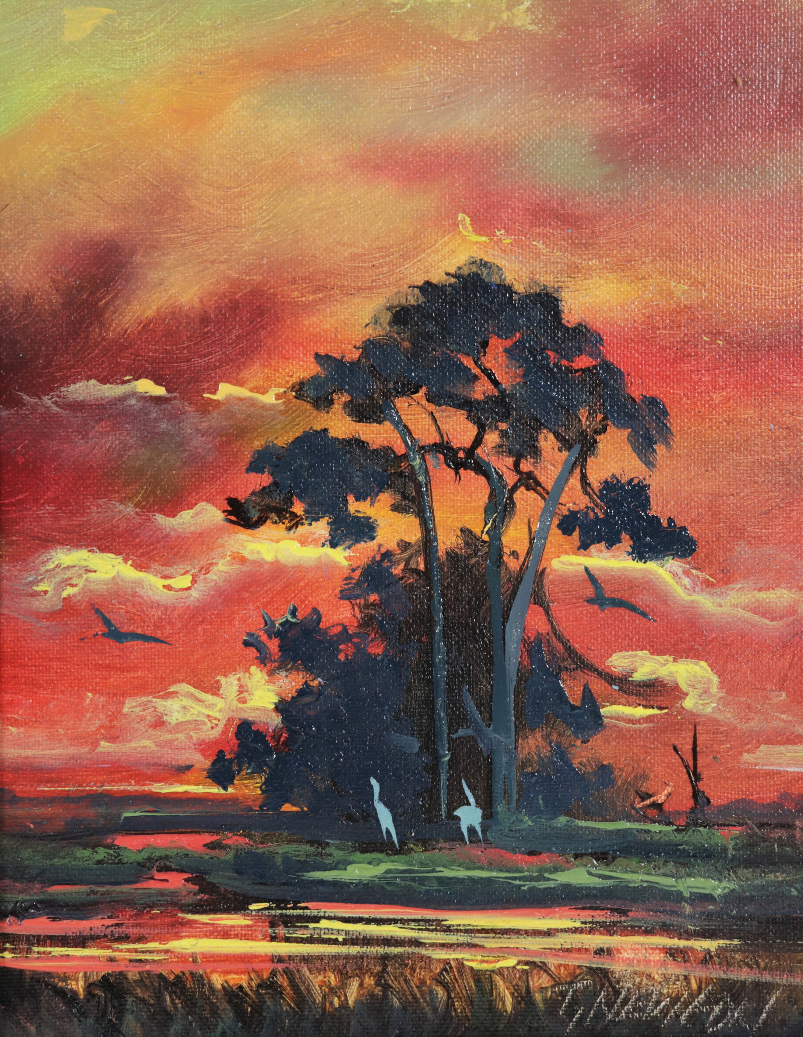 TRACY NEWTON FLORIDA SUNSET PAINTING (1 of 4)