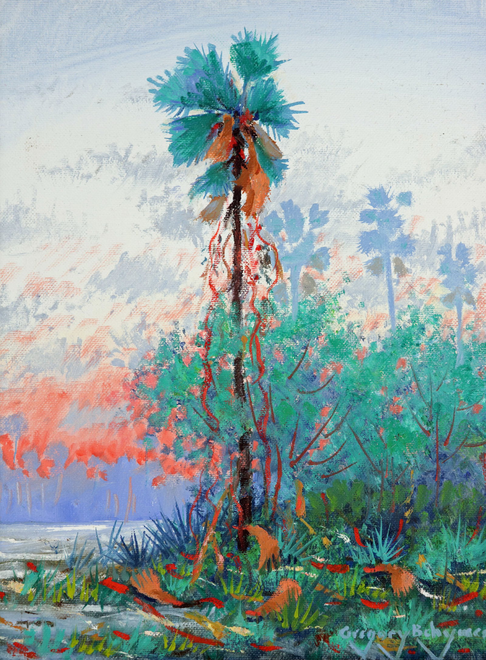 GREGORY BEHYMER TALL PALM ALONG ST. JOHN'S RIVER (1 of 4)