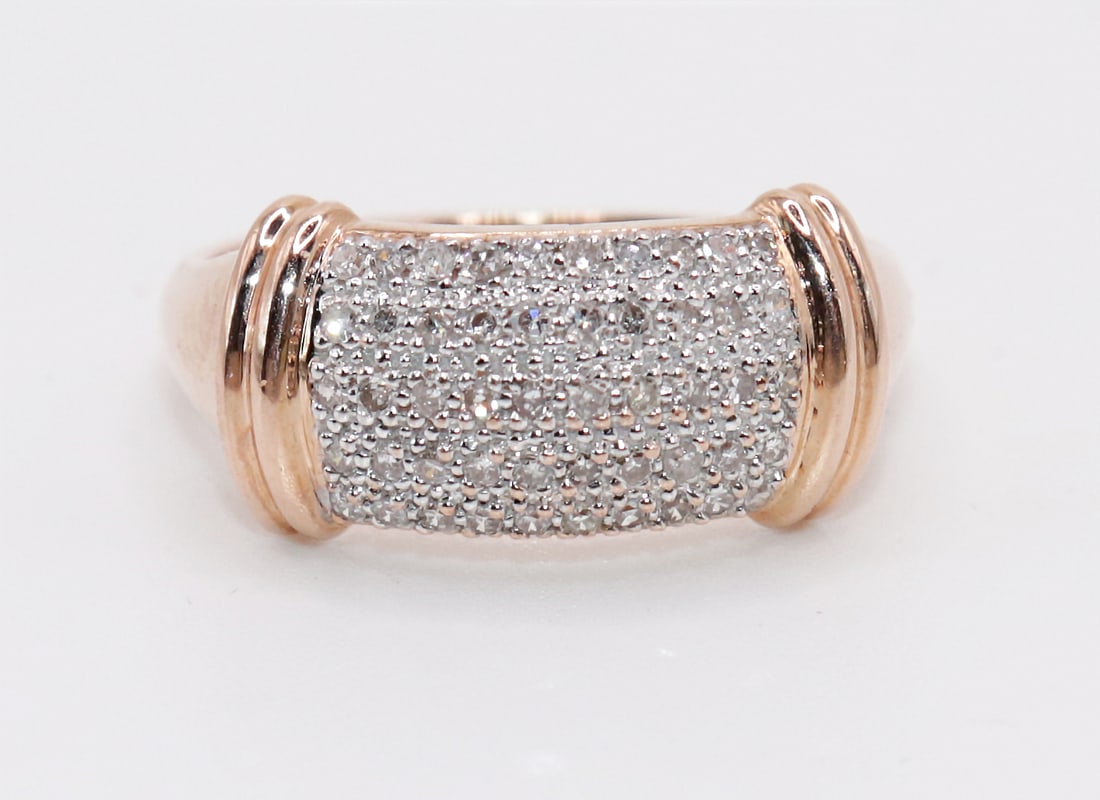 14K ROSE GOLD DIAMOND RING (1 of 4)