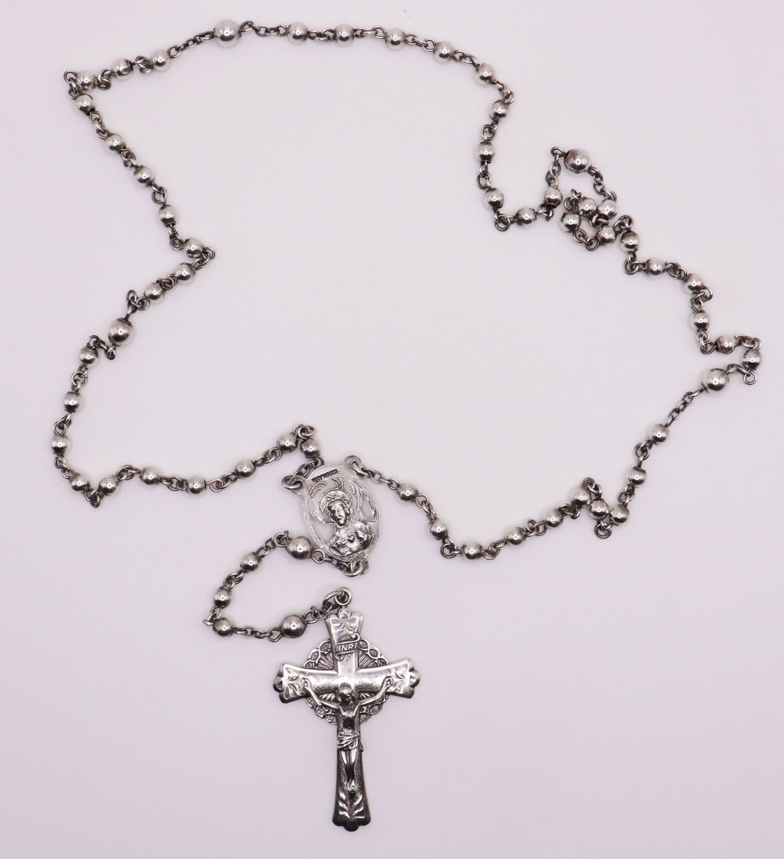 VINTAGE STERLING SILVER ROSARY (1 of 3)