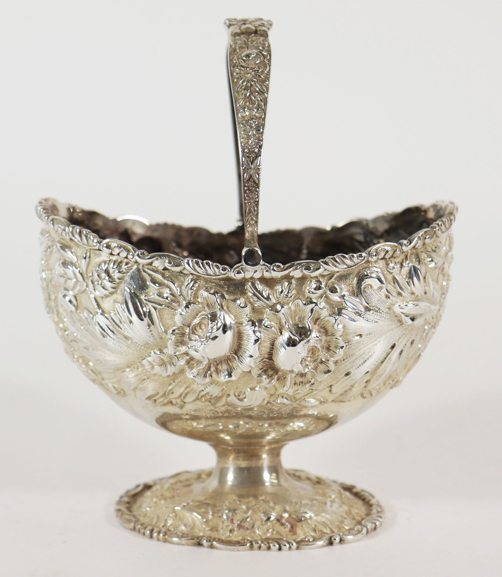 S. KIRK & SONS REPOUSSE STERLING BASKET (1 of 5)