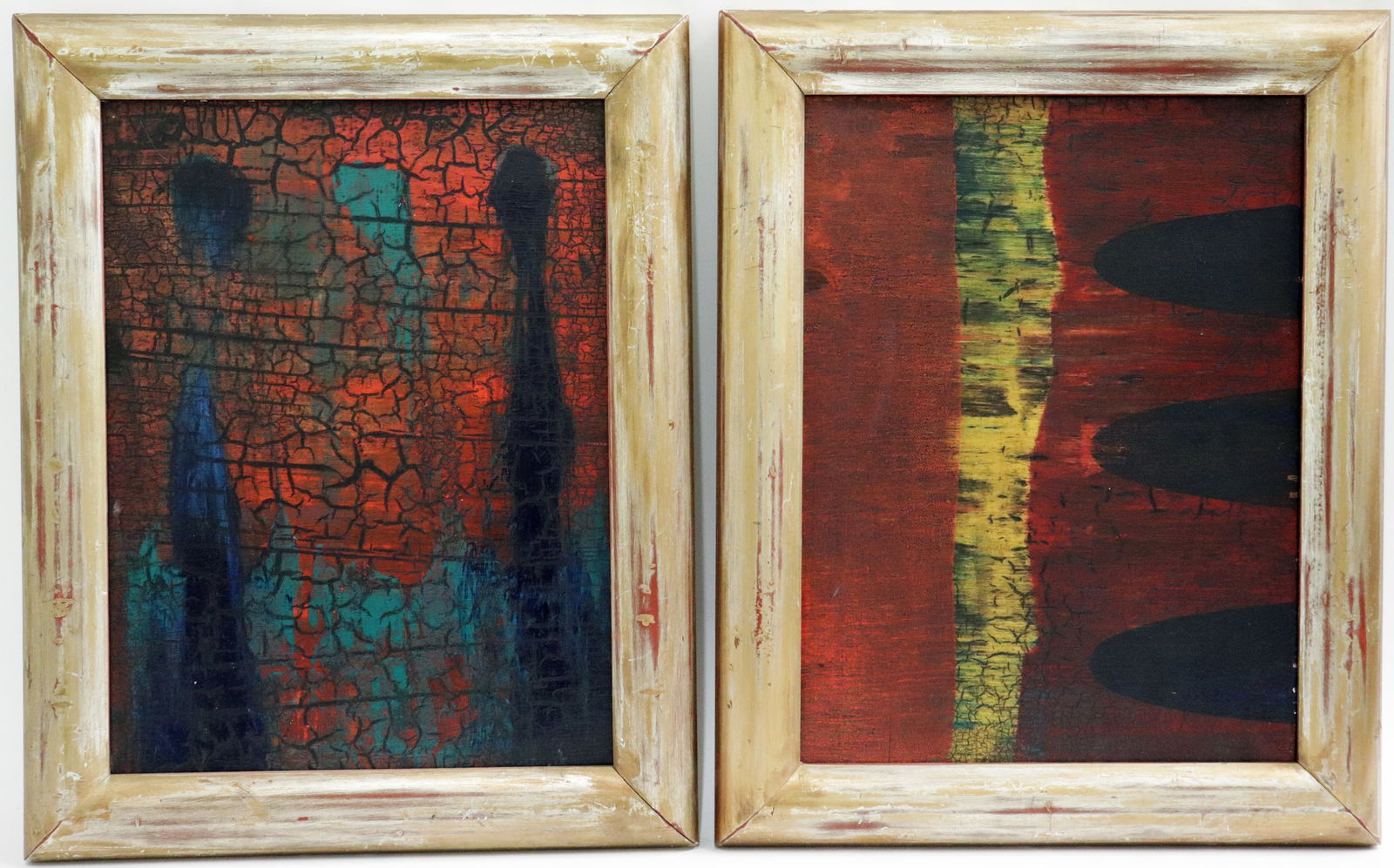 (2) PAUL AHO ABSTRACT PAINTINGS (1 of 4)