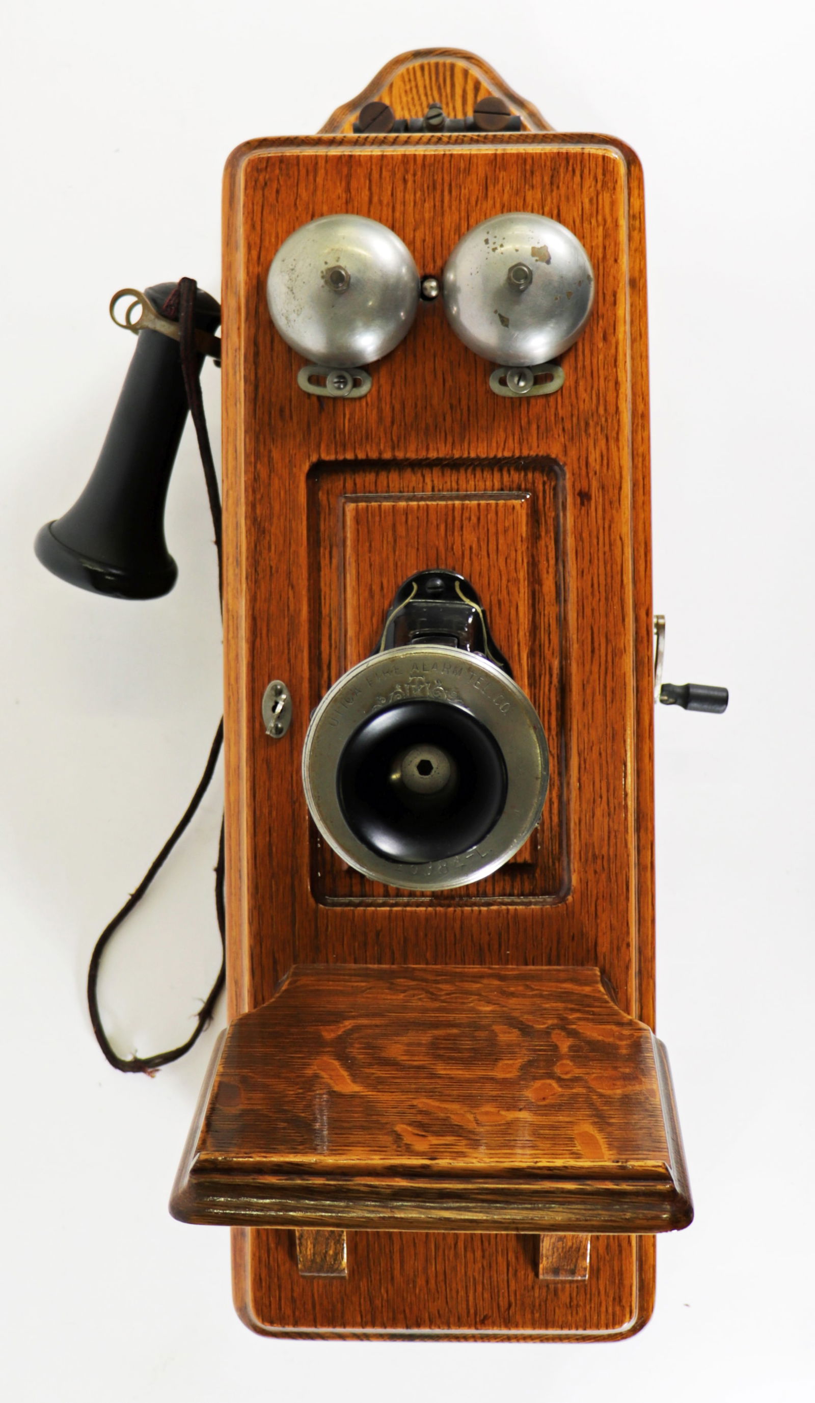 ANTIQUE UTICA FIRE ALARM WALL TELEPHONE (1 of 5)