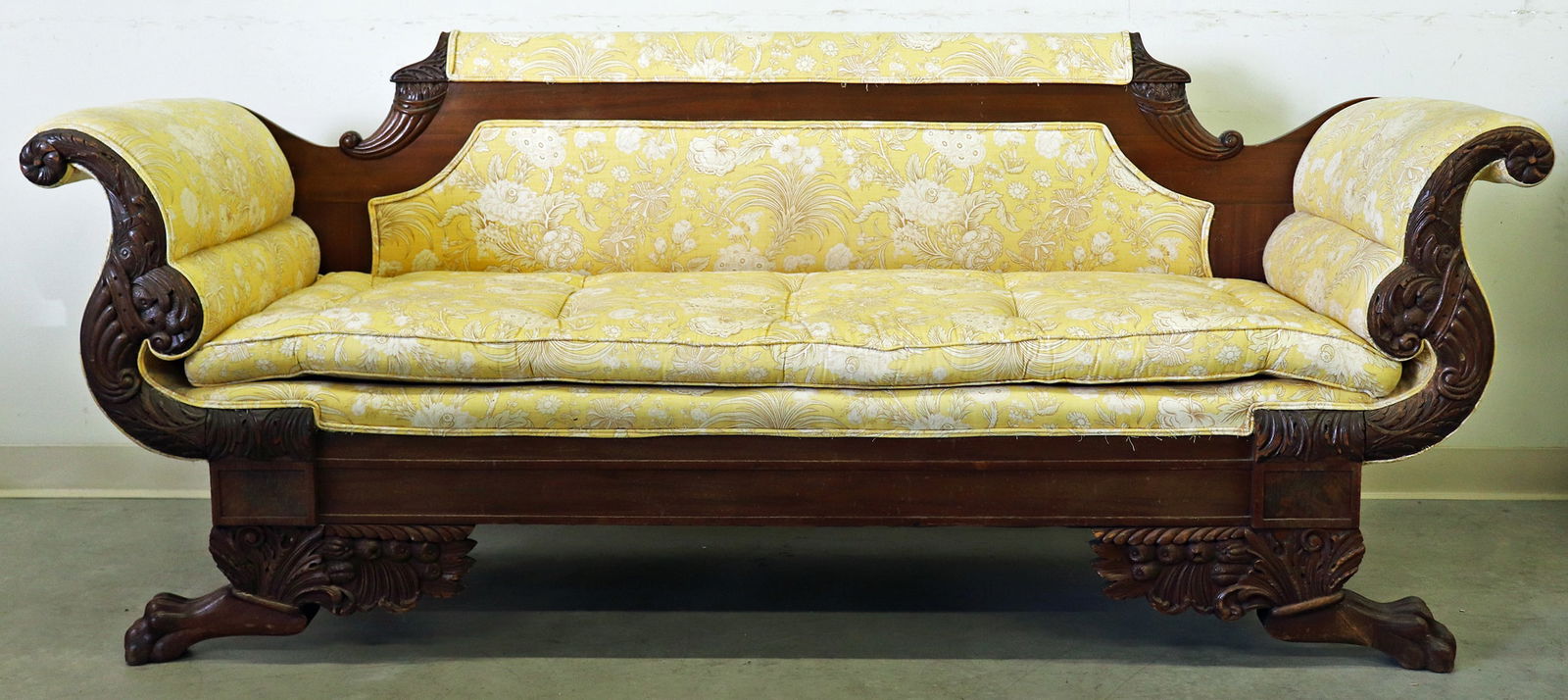 ANTIQUE AMERICAN EMPIRE SETTEE (1 of 4)