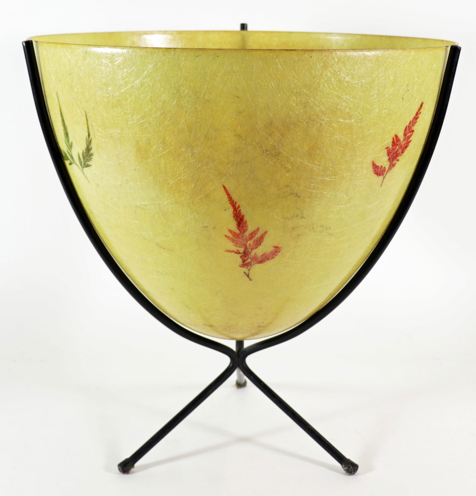 MID CENTURY KIMBALL FIBERGLASS BULLET PLANTER (1 of 4)