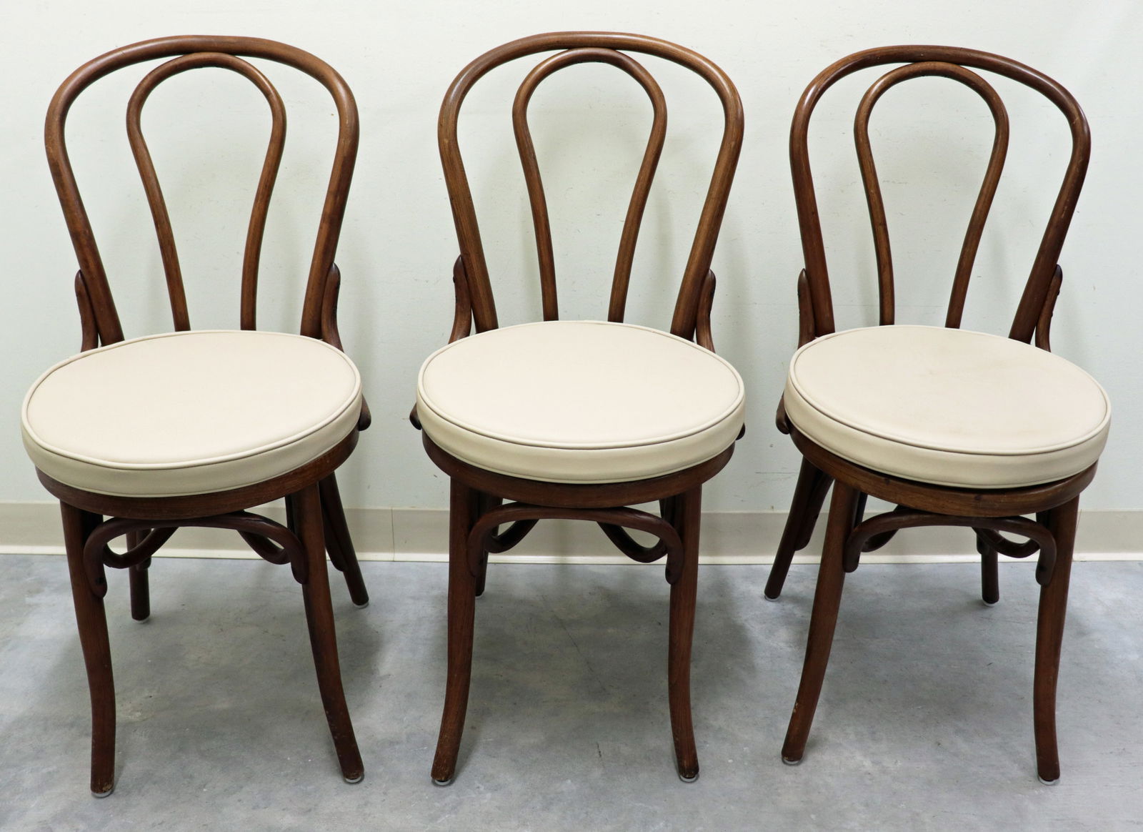 (3) BENTWOOD CAFE BISTRO CHAIRS - ATT'B THONET (1 of 5)