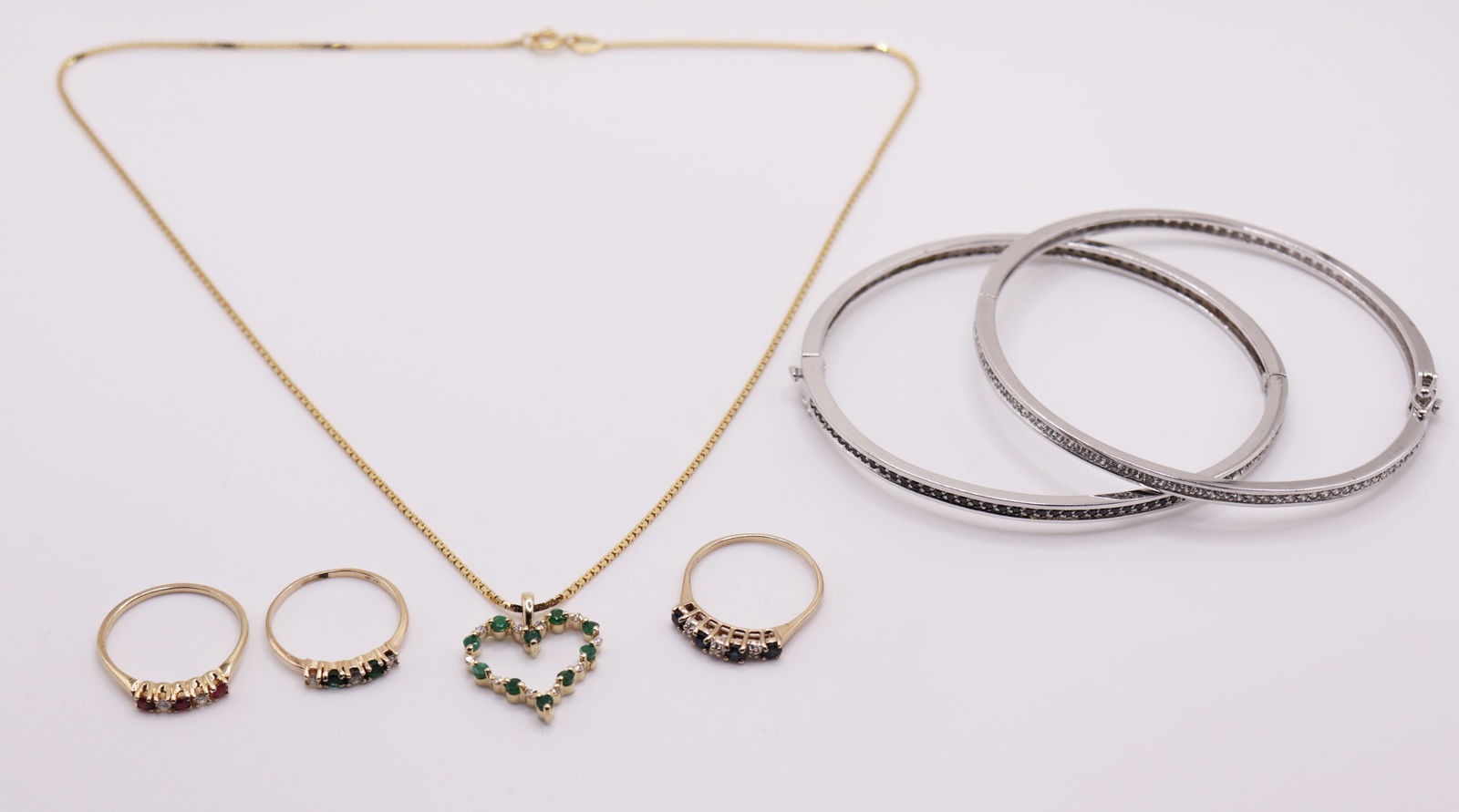 EMERALD, RUBY, SAPPHIRE, & DIAMOND JEWELRY (1 of 4)