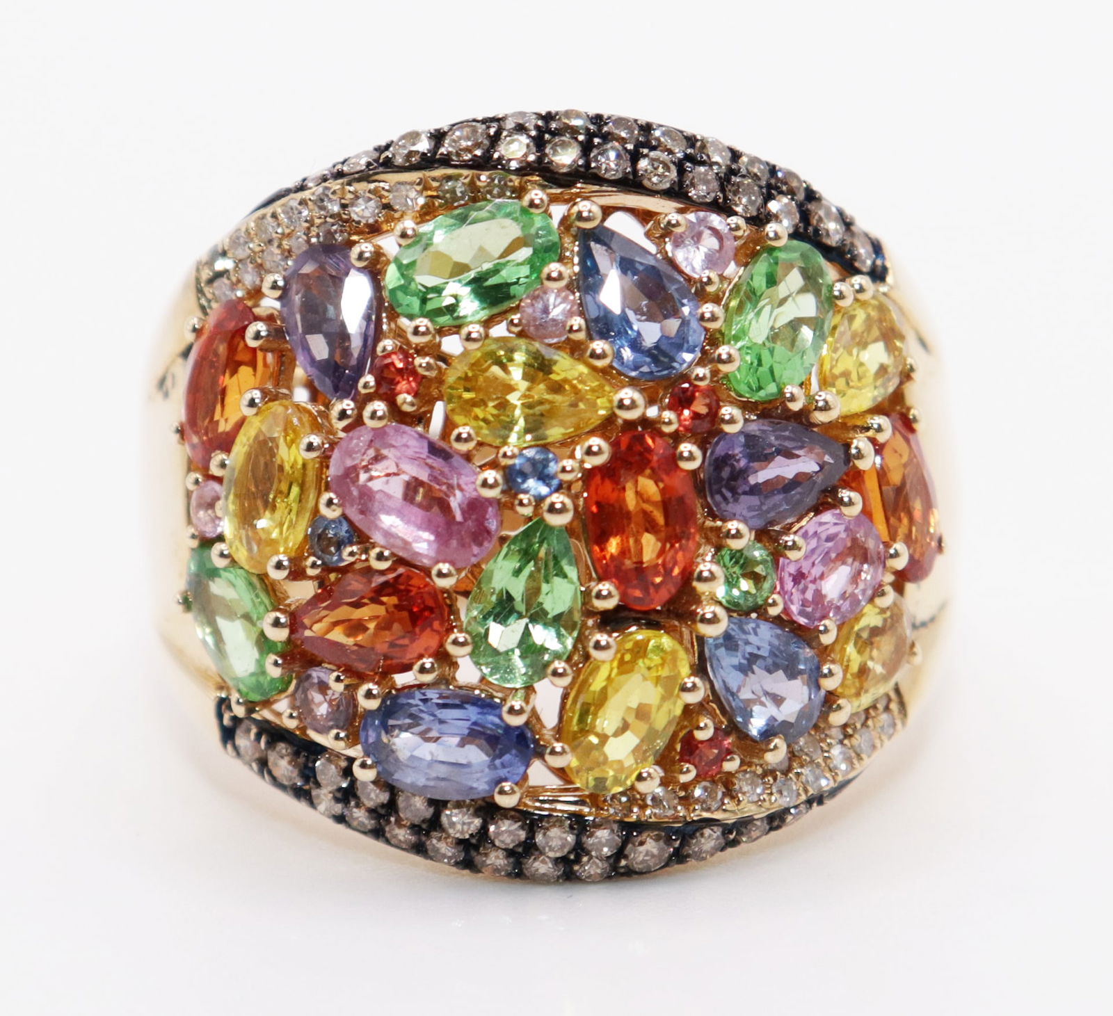 14K MULTI GEMSTONE EFFY "PARTY" RING (1 of 3)