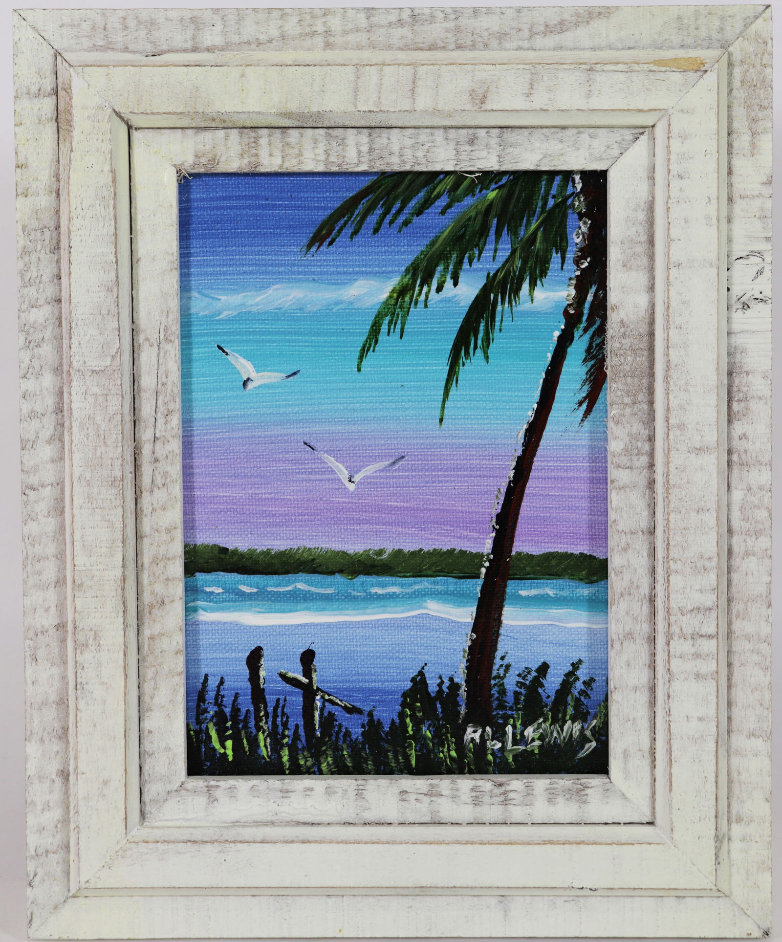 R.L. LEWIS RIVER PALM HIGHWAYMEN PAINTING (1 of 3)