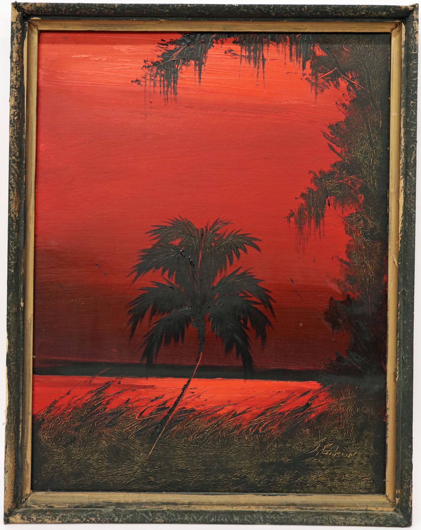 JAMES GIBSON RED PALM HIGHWAYMEN PAINTING (1 of 4)