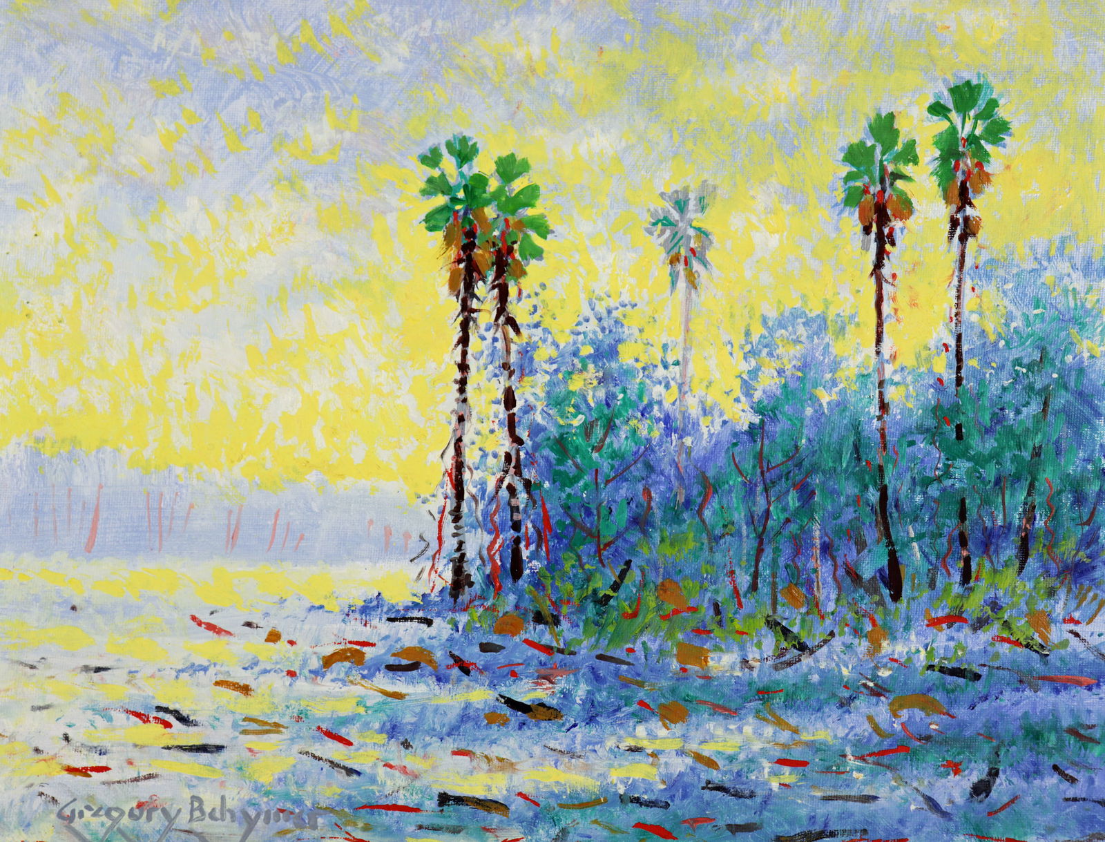 GREG BEHYMER SUMMER ST. JOHN'S RIVER PAINTING (1 of 5)