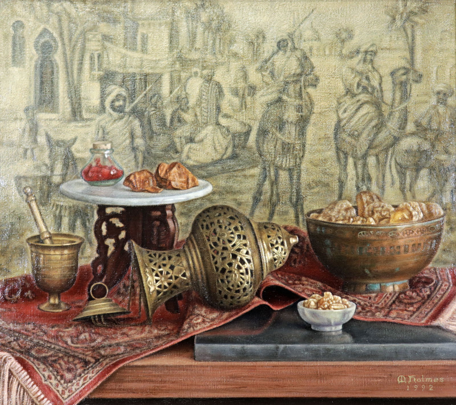 MELVILLE HOLMES "EASTERN TRADE" PAINTING (1 of 5)