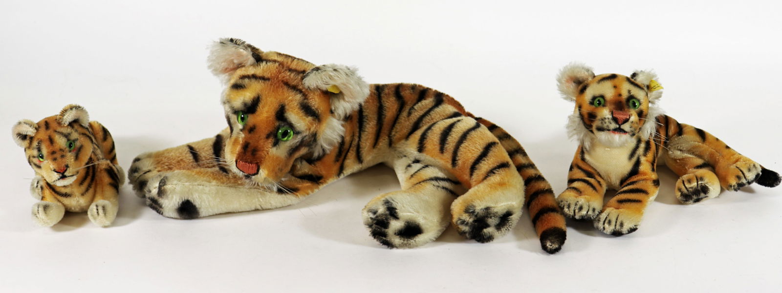 (3) STEIFF TIGER CUBS, GERMANY, CIRCA 1960'S (1 of 5)