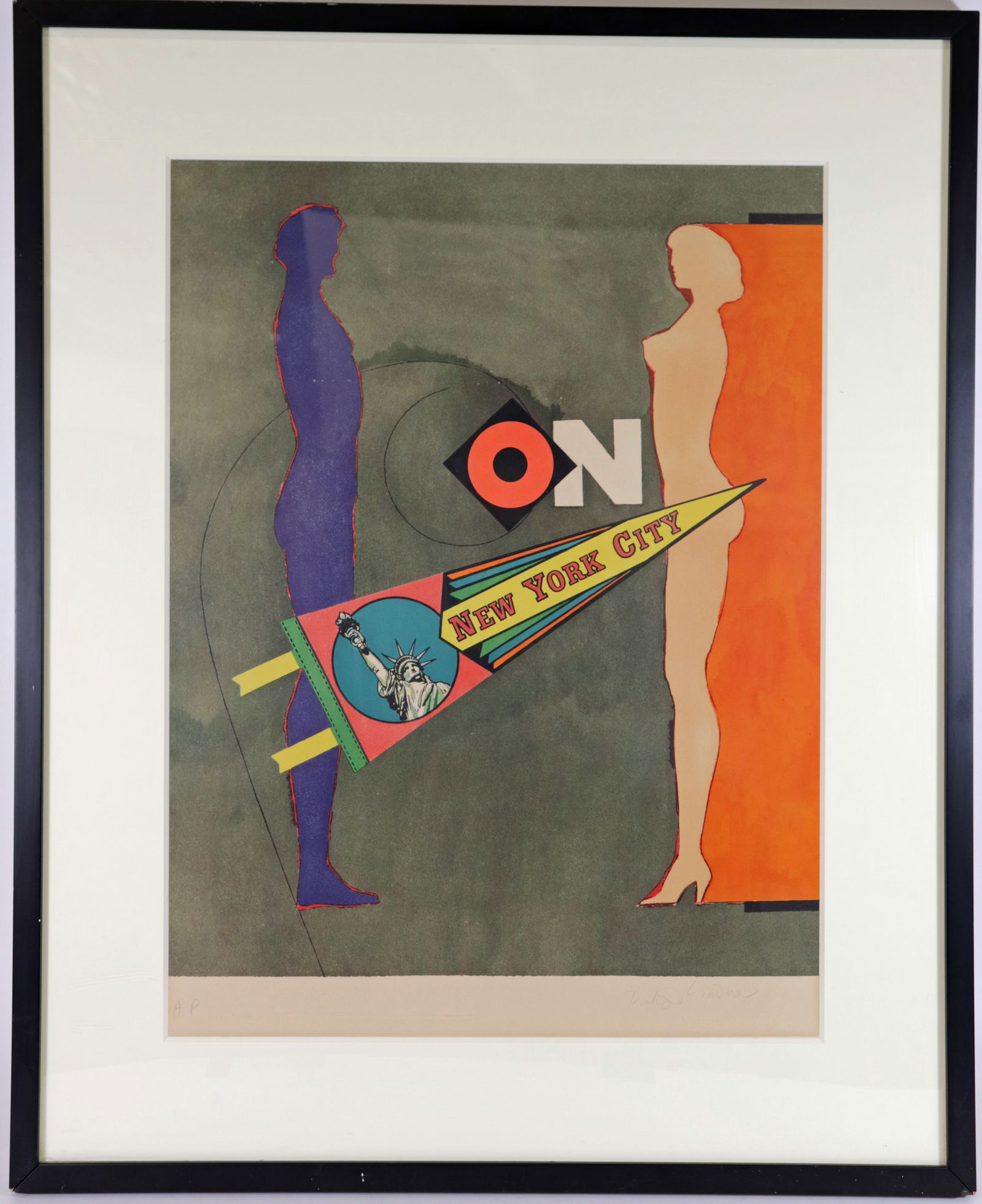 RICHARD LINDNER A/P LITHOGRAPH NEW YORK CITY (1 of 4)