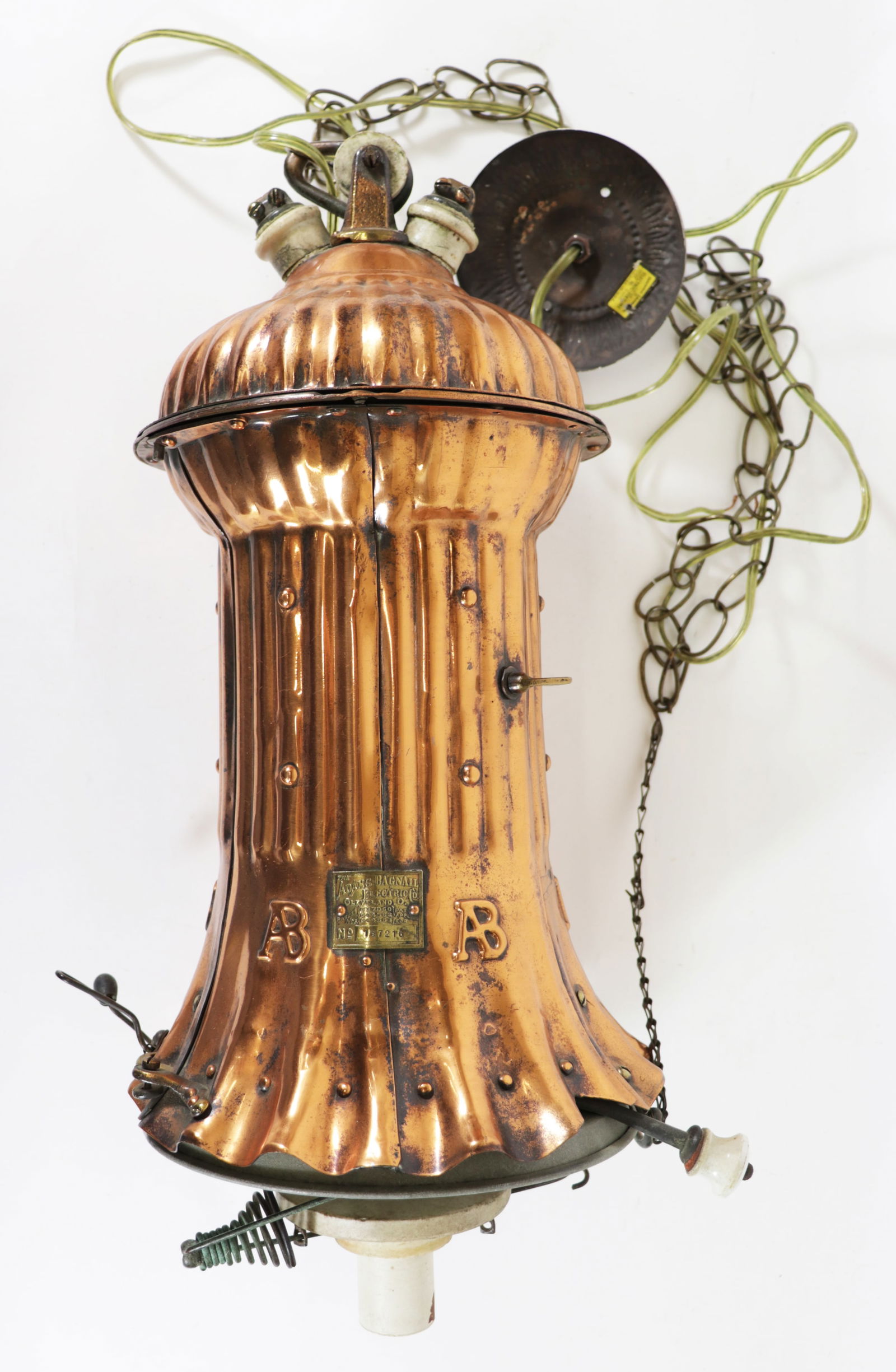 ADAMS BAGNELL ELECTRIC COMPANY COPPER LAMP (1 of 7)