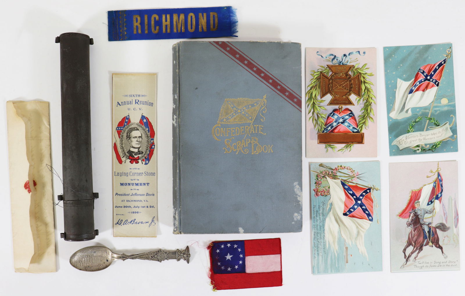 CIVIL WAR SCRAP BOOK, RIBBONS & MORE (1 of 7)