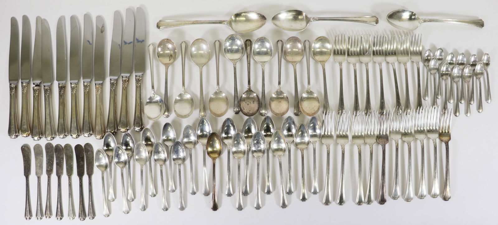 WALLACE STERLING SILVER FLATWARE SET (1 of 4)