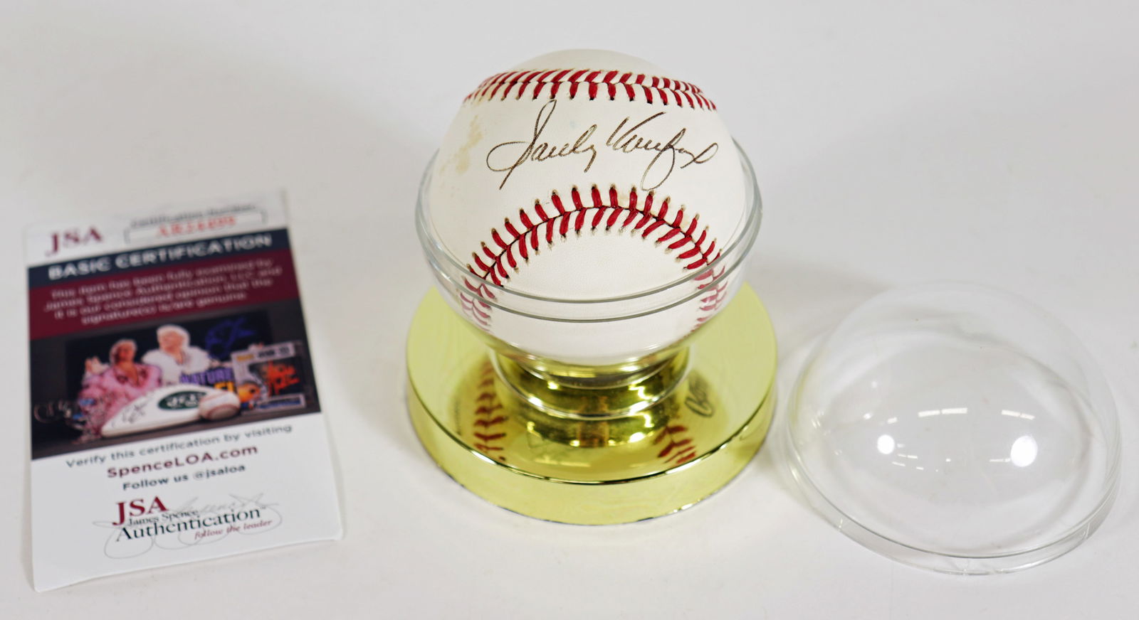 SANDY KOUFAX SIGNED NATIONAL LEAGUE BASEBALL JSA (1 of 1)