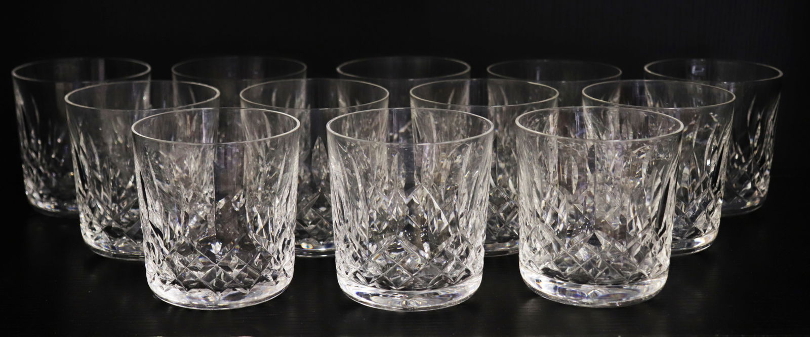 (12) WATERFORD LISMORE OLD FASHIONED GLASSES (1 of 2)