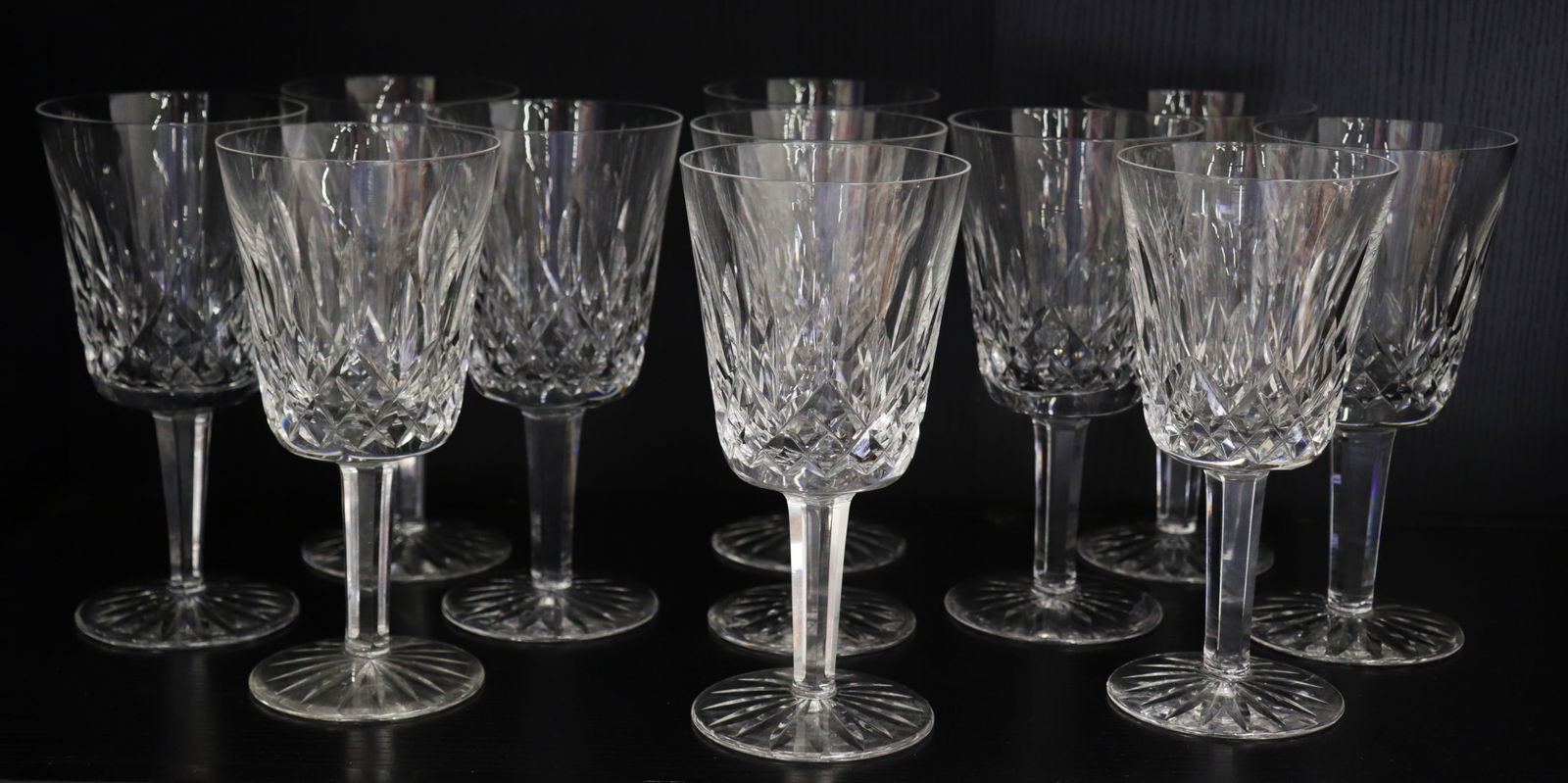 (11) WATERFORD CRYSTAL LISMORE GOBLETS (1 of 1)