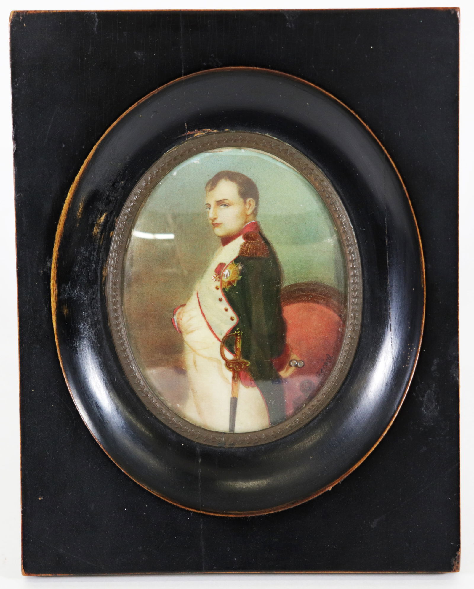 19th C MINIATURE NAPOLEAN PORTRAIT - GERARD (1 of 4)