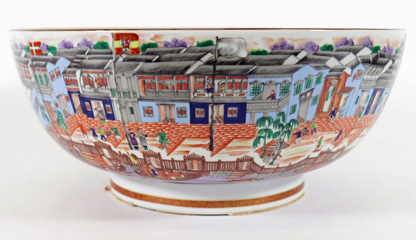 MOTTAHEDEH LARGE CHINESE EXPORT PUNCH BOWL (1 of 7)