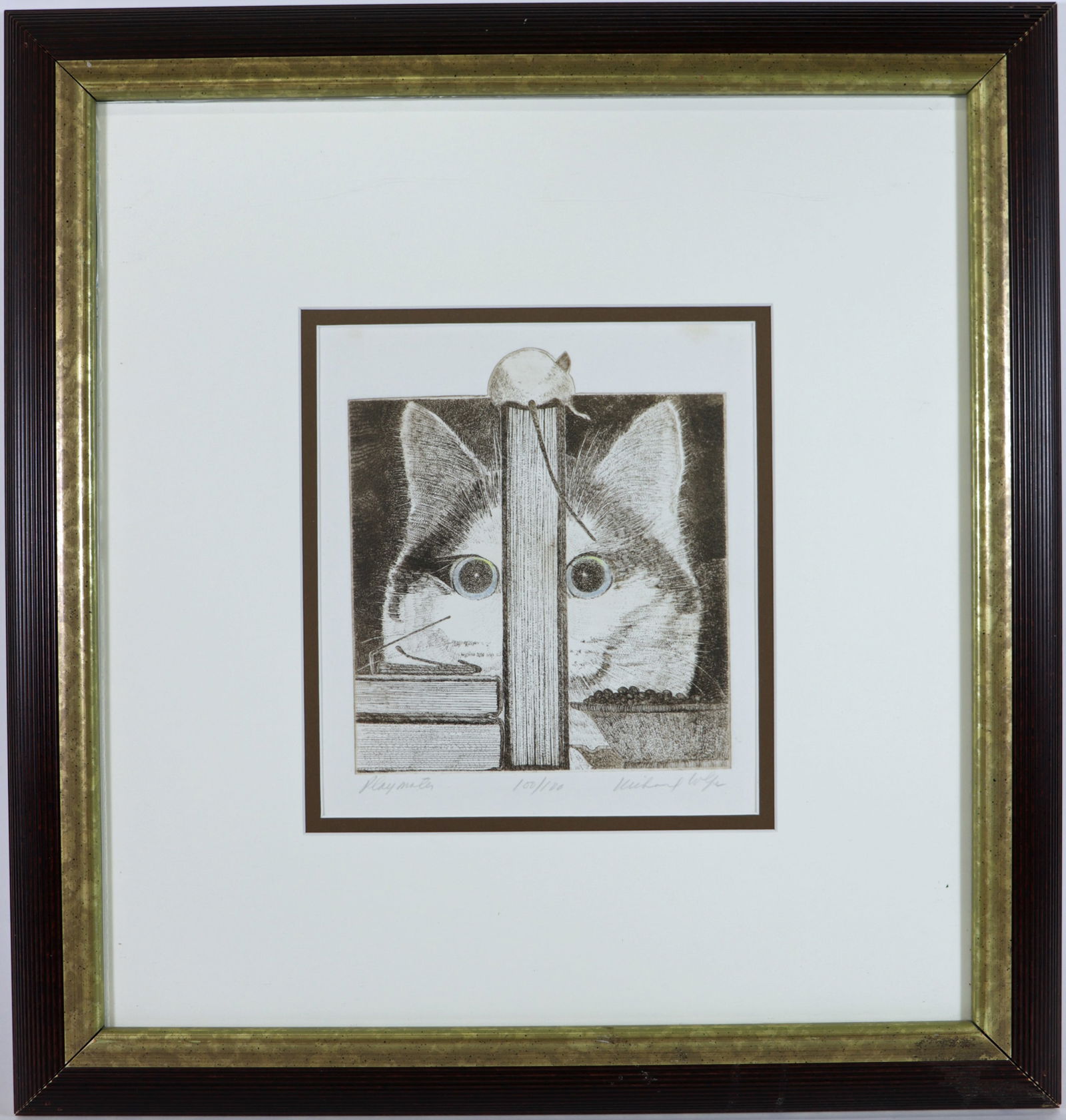 RICHARD VOLPE ETCHING PLAYMATES - CAT & MOUSE (1 of 2)