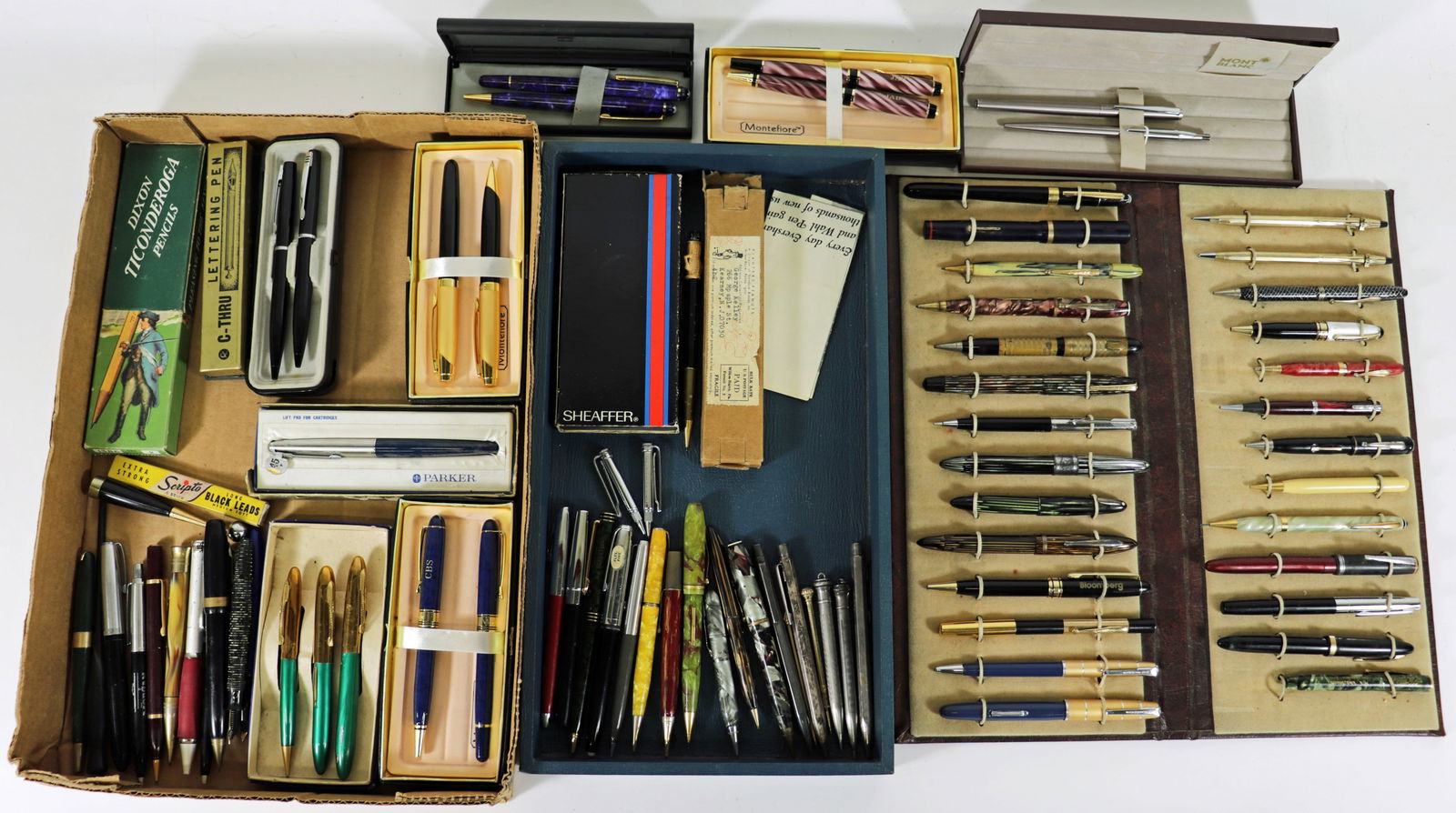 LARGE VINTAGE FOUNTAIN INK PEN COLLECTION (1 of 5)