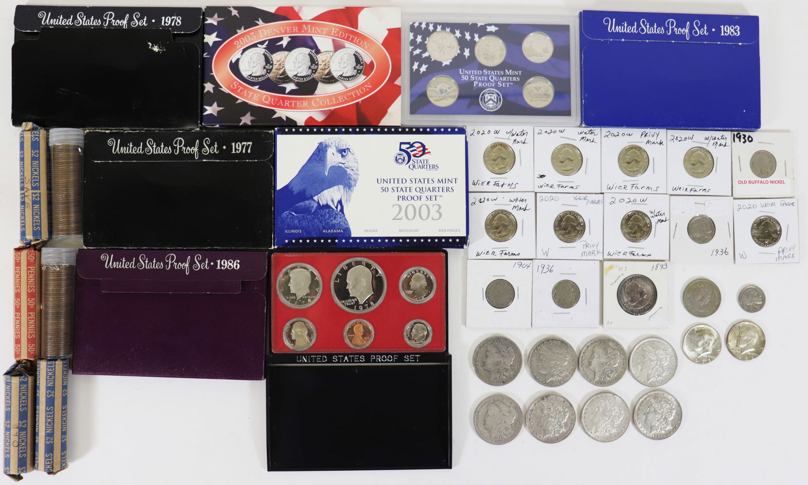 (8) SILVER DOLLARS, PROOF SETS, & MORE U.S. COINS (1 of 4)