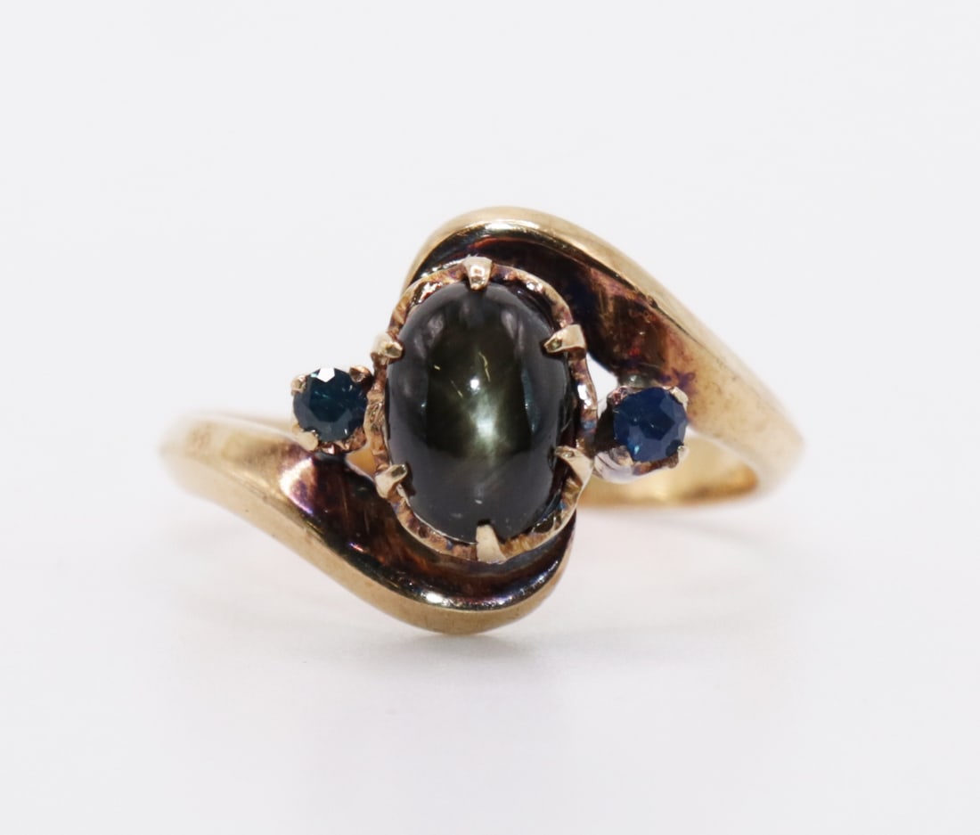 14K BLACK STAR SAPPHIRE RING (1 of 3)
