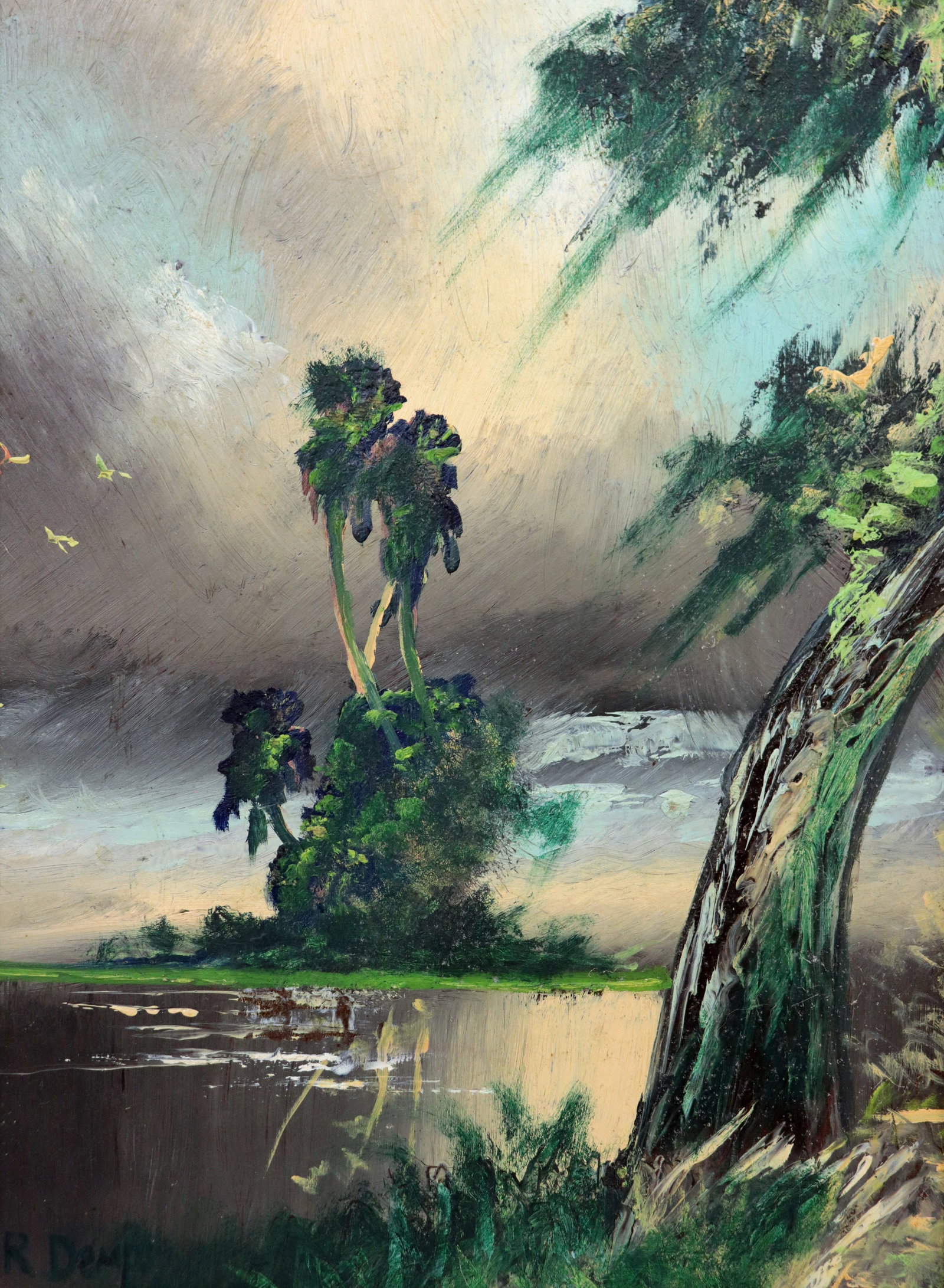 RODNEY DEMPS CLOUDY OAK HIGHWAYMEN PAINTING (1 of 4)