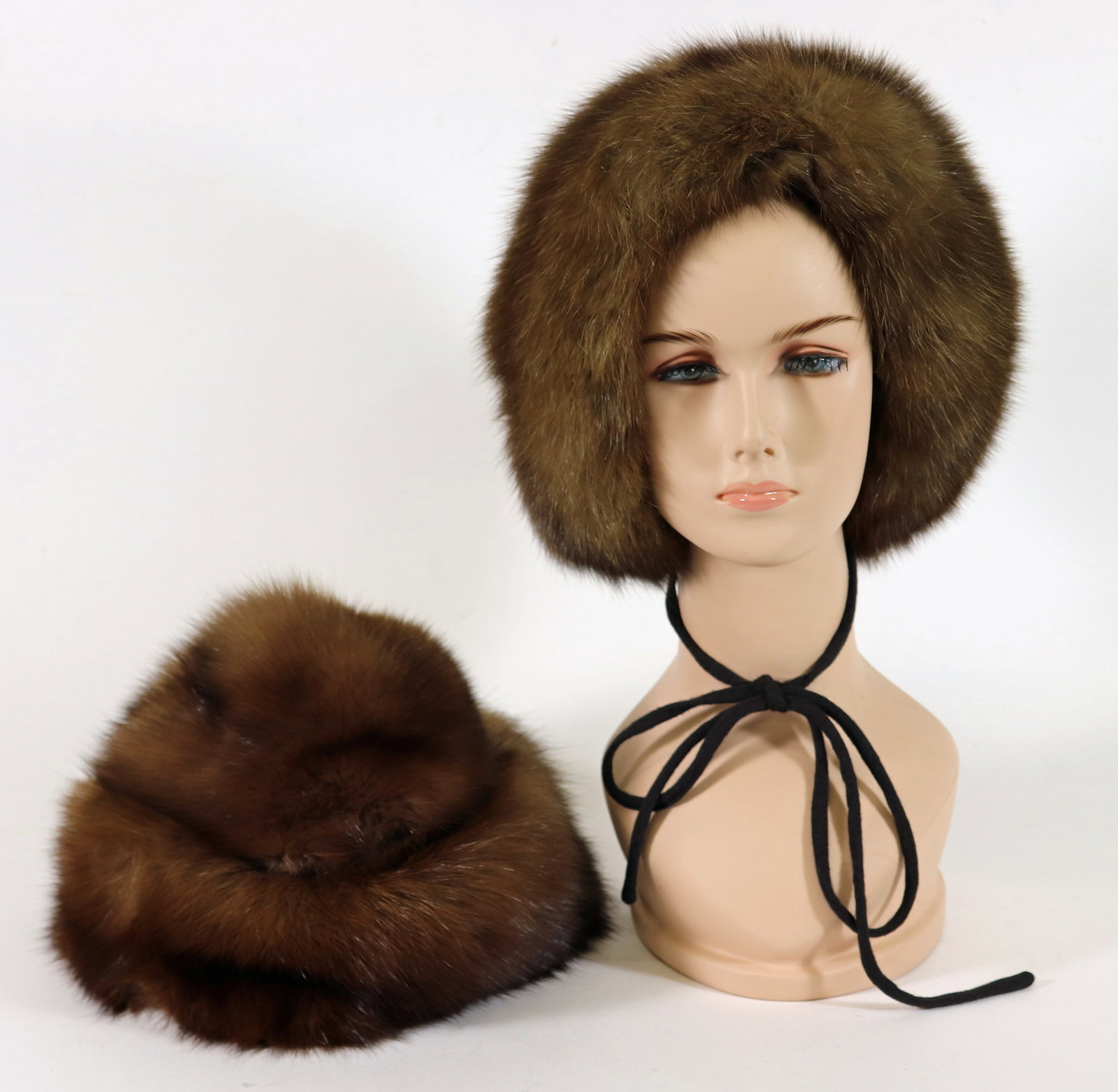 (2) VINTAGE SABLE FUR HATS (1 of 2)