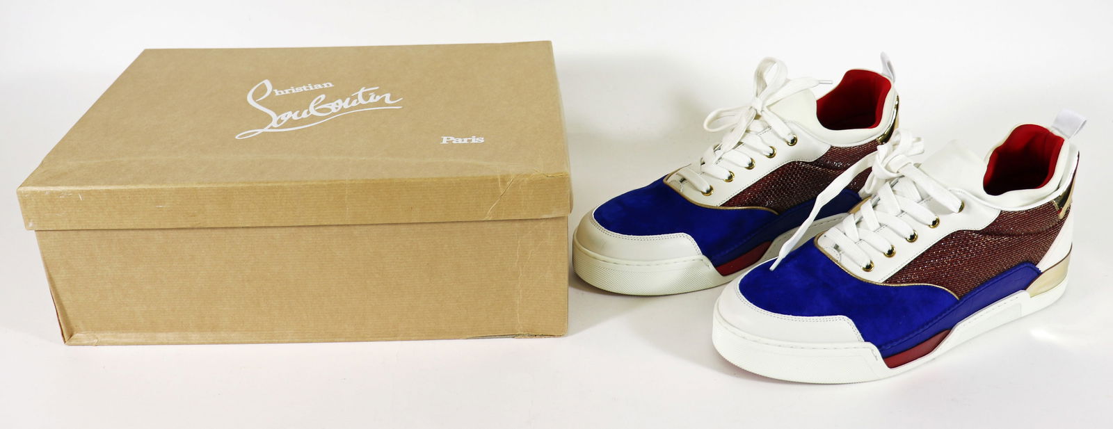 CHRISTIAN LOUBOUTIN AURELIEN FLAT SNEAKERS & BOX (1 of 4)