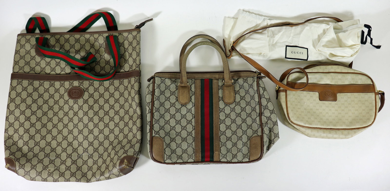 (3) VINTAGE GUCCI HANDBAGS (1 of 2)