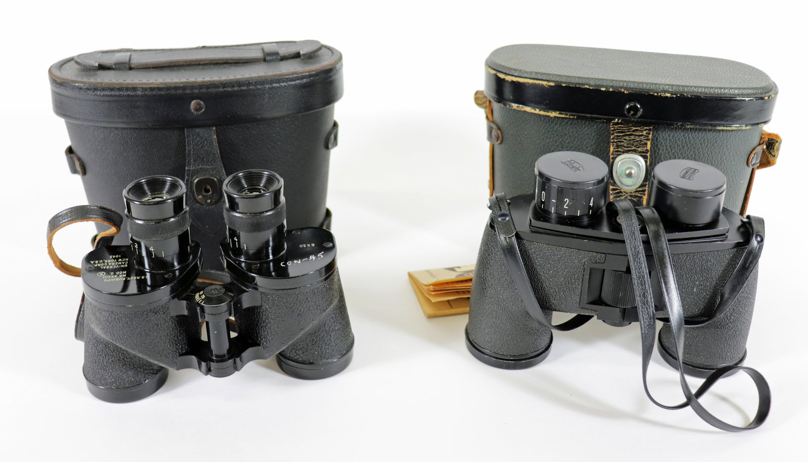 (2) PAIR OF WWII / VINTAGE BINOCULARS (1 of 3)