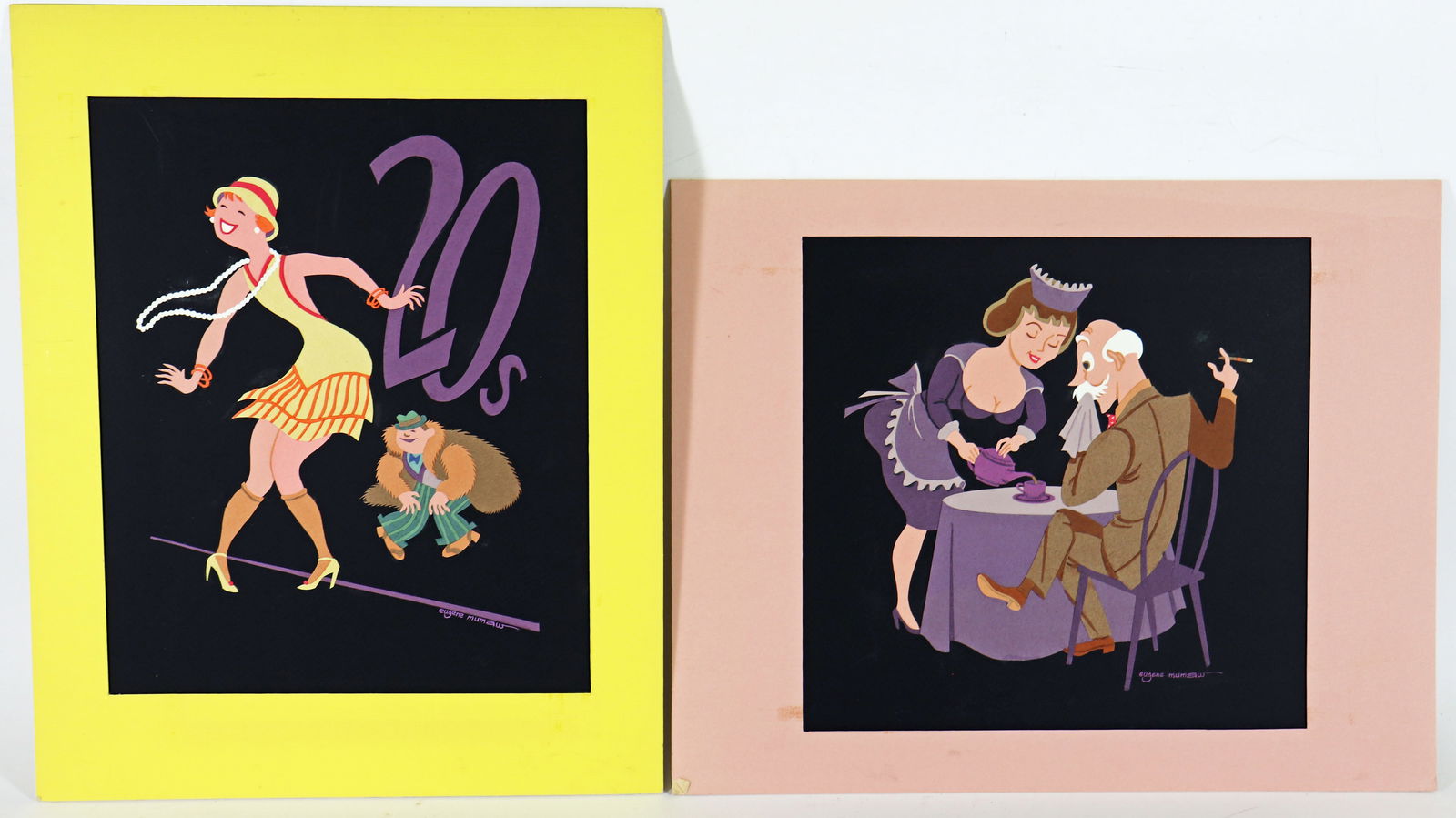 (2) EUGENE MUMAW CARTOONIST ARTWORKS (1 of 4)