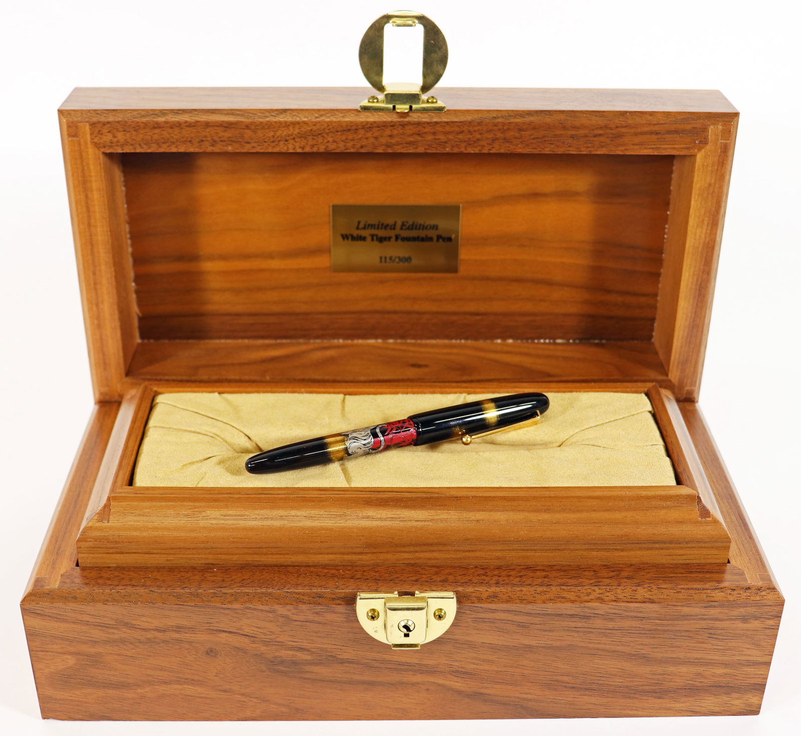 NAMIKI WHITE TIGER FOUNTAIN PEN W/ BOX #115 (1 of 4)