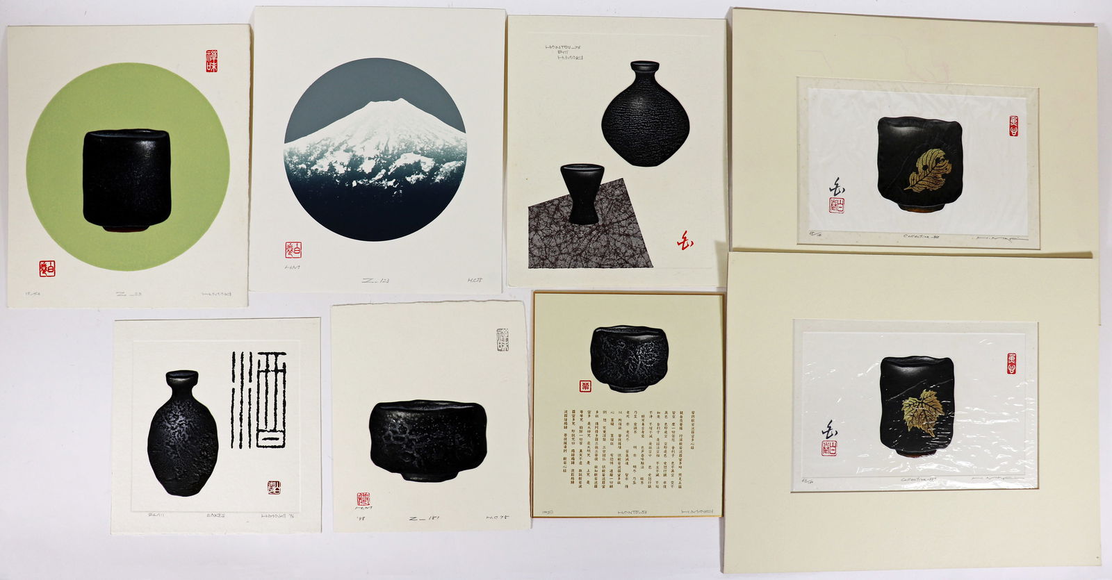 (8) HAKU MAKI ASSORTED WOODBLOCK PRINTS (1 of 3)