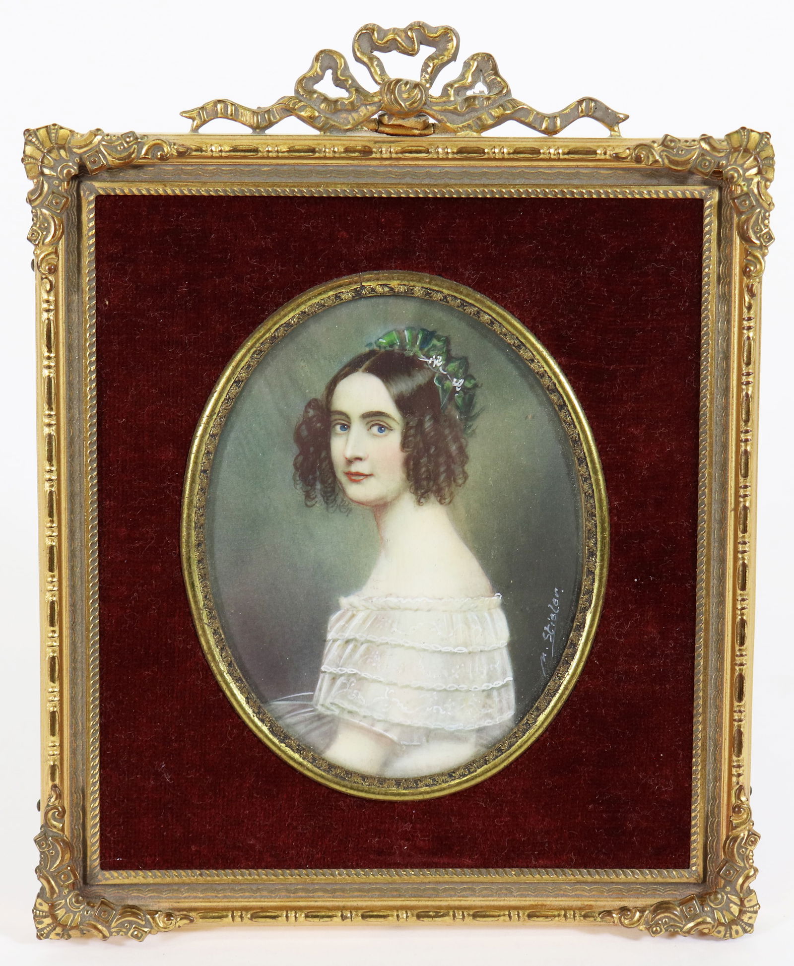 JOSEPH KARL STIELER MINIATURE PORTRAIT PAINTING (1 of 3)