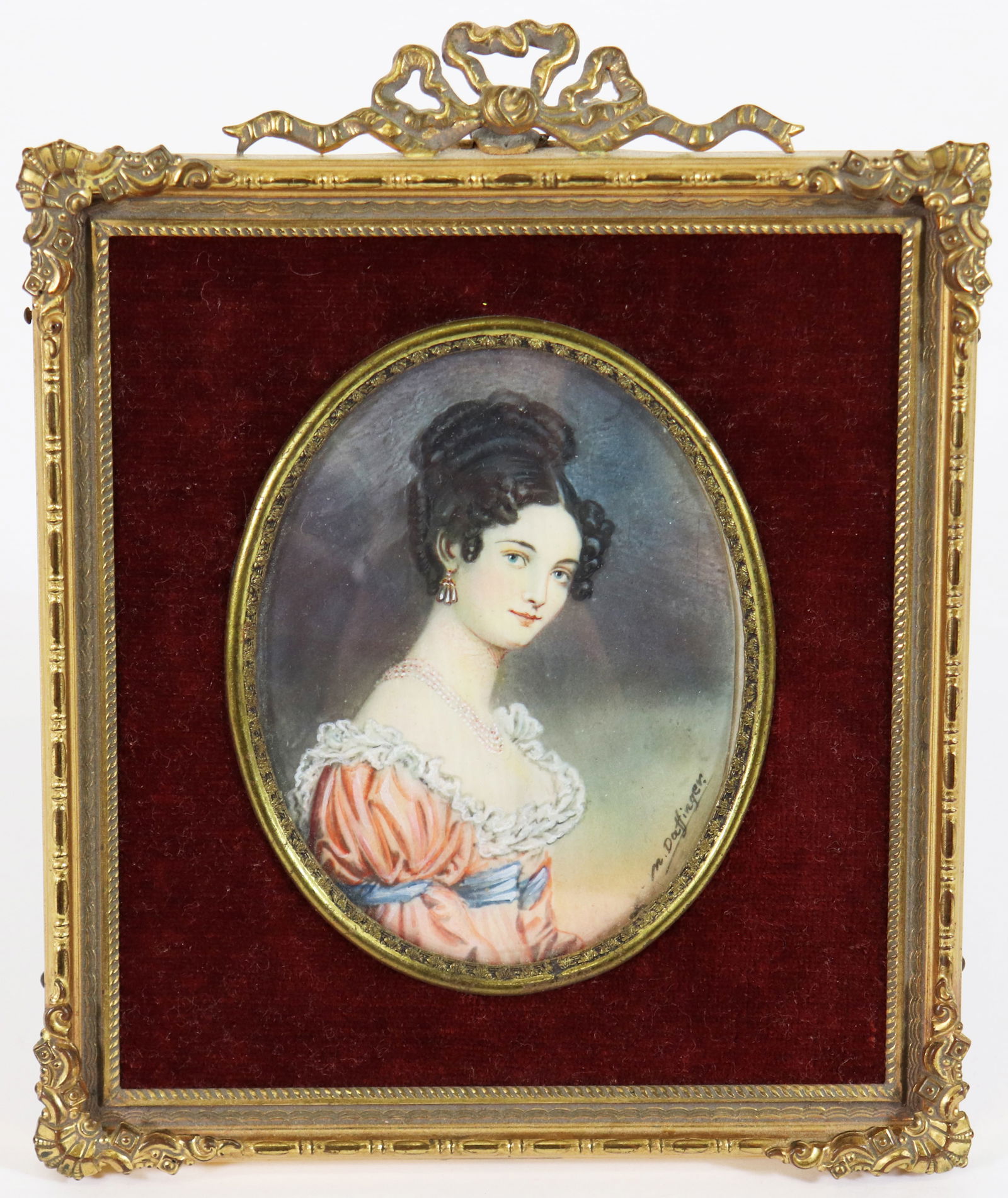 MORITZ MICHAEL DAFFINGER MINIATURE PORTRAIT (1 of 3)