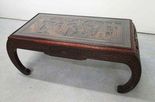 Asian Teak Carved Coffee Table Mar 16 2018 Vero Beach Auction - Asian Hand Carved Coffee Table Asian Teak Carved Coffee Table Mar 16 2018 Vero Beach Auction - Asian Hand Carved Coffee Table