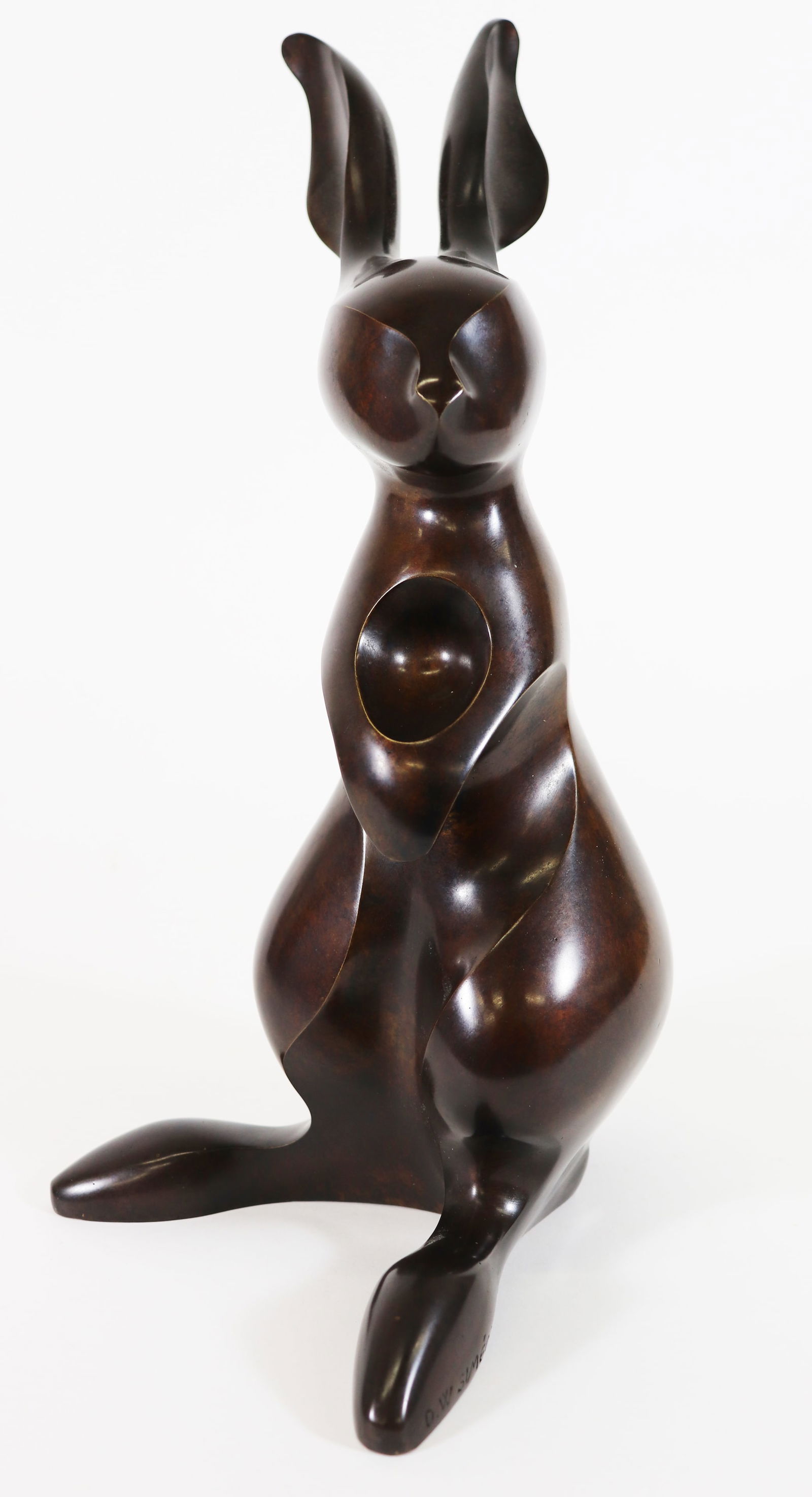 DOMINIQUE WILLIAM SIMEON BRONZE RABBIT SCULPTURE (1 of 5)