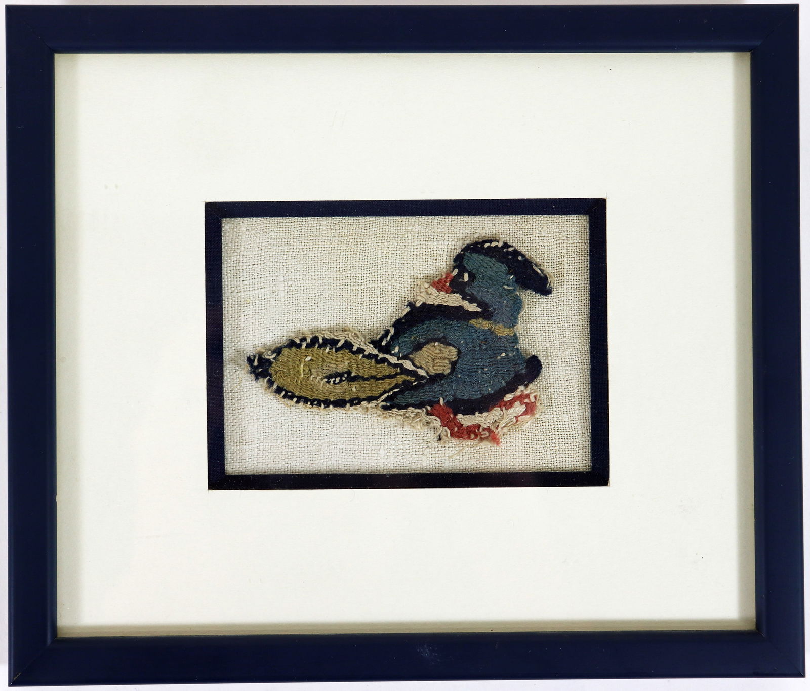 ANCIENT EGYPTIAN COPTIC TEXTILE FRAGMENT OF A BIRD (1 of 3)