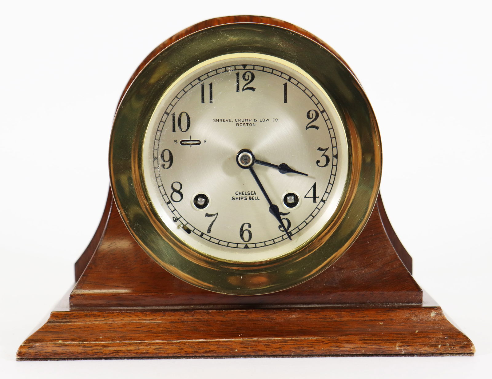 SHREVE CRUMP & LOW BOSTON CHELSEA SHIP'S CLOCK (1 of 3)