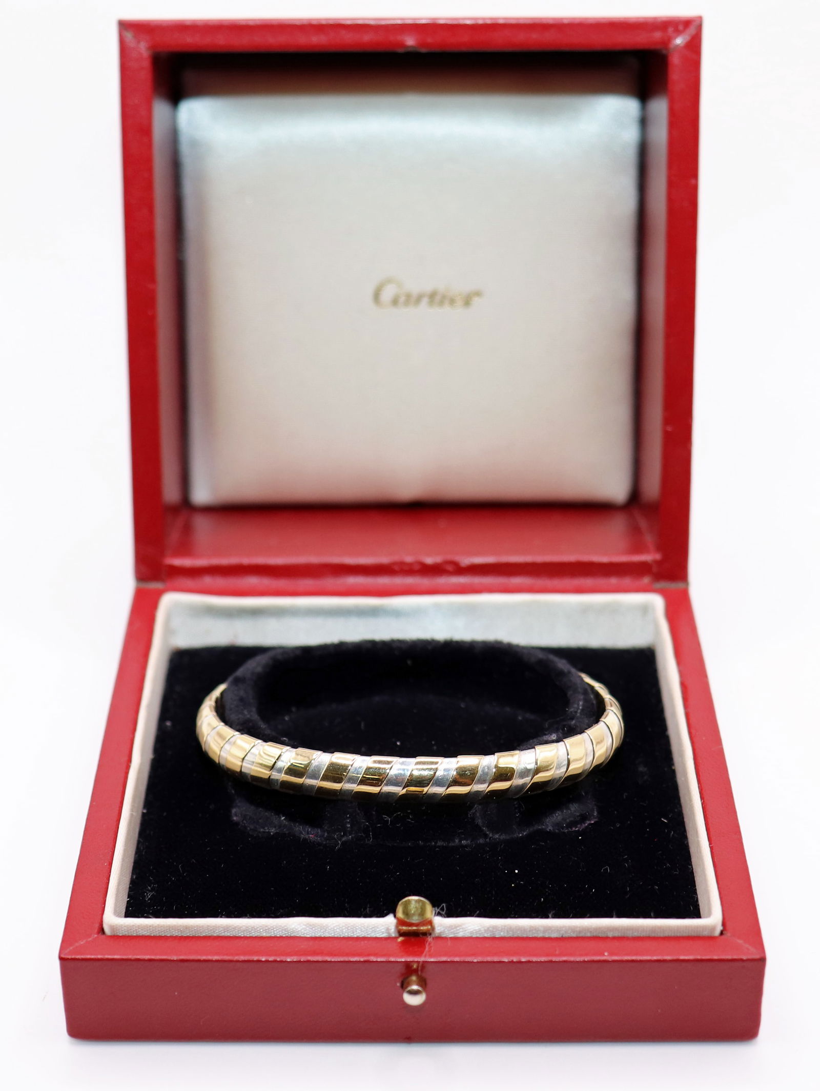 VINTAGE CARTIER 18K STERLING BI COLOR BRACELET (1 of 6)
