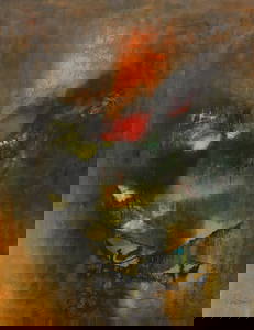 LEBADANG OIL ON CANVAS "DEUX BARQUES DE PECHEURS"