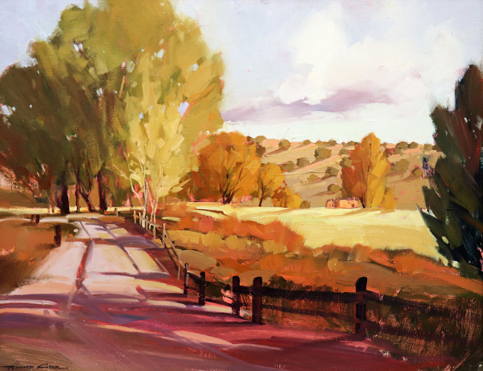 HOWARD CARR "ROLLING HILLS" LANDSCAPE PAINTING (1 of 5)