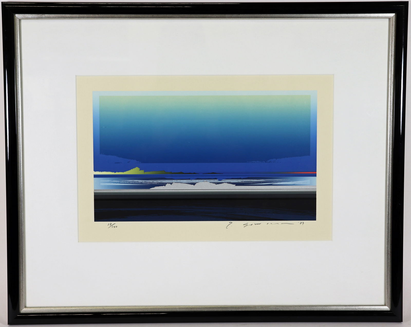 TETSURO SAWADA JAPANESE SILKSCREEN 87' (1 of 2)