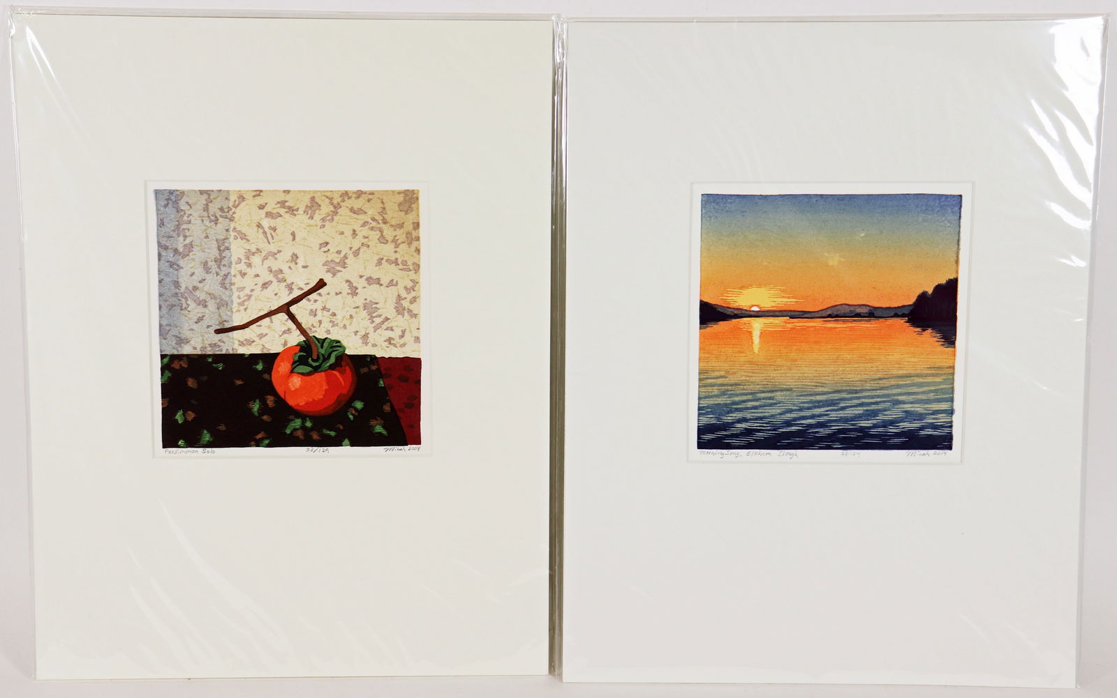 (2) MICAH SCHWABEROW JAPANESE WOODCUTS (1 of 3)