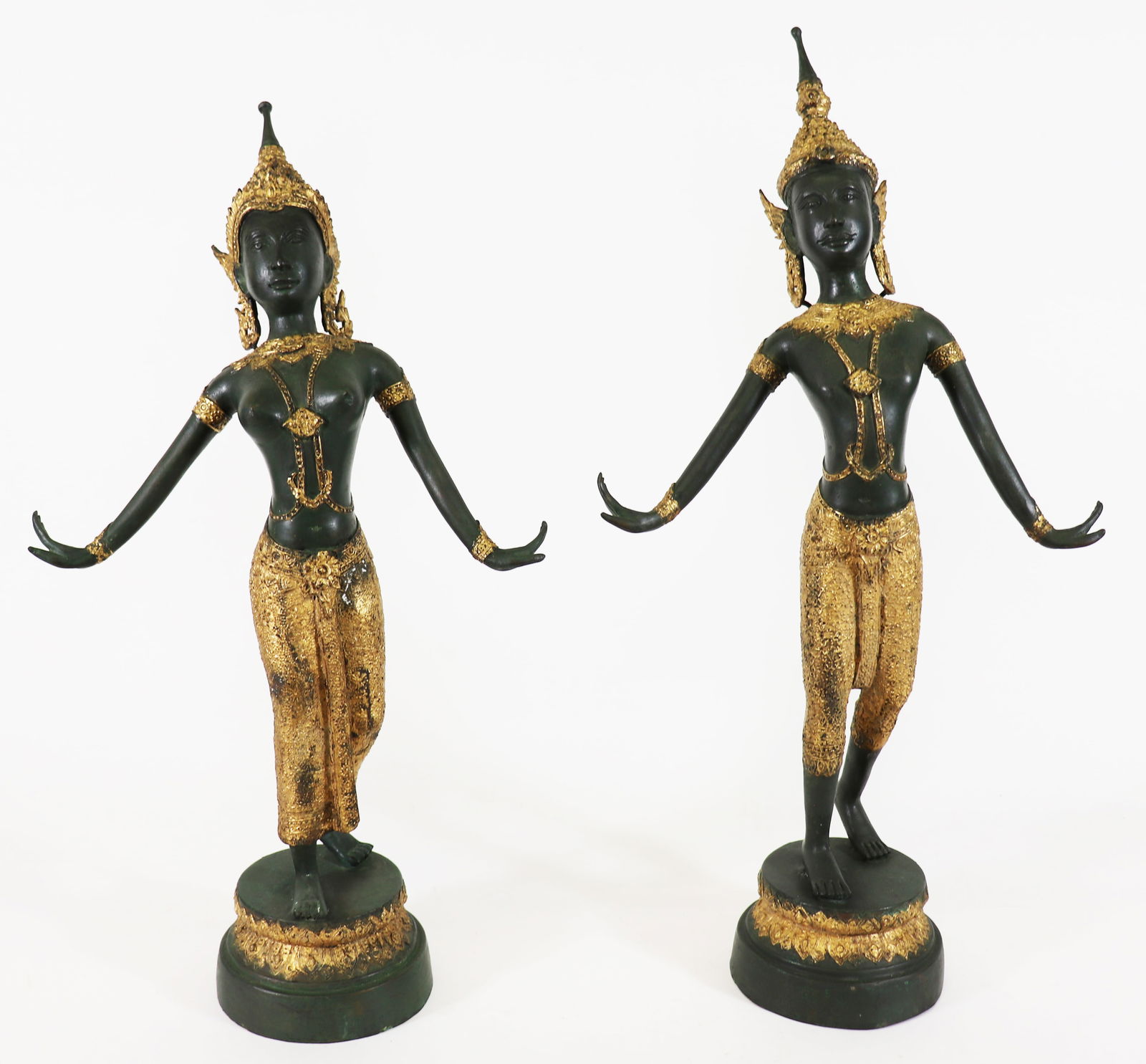 (2) THAI GILT BRONZE FIGURES (1 of 3)